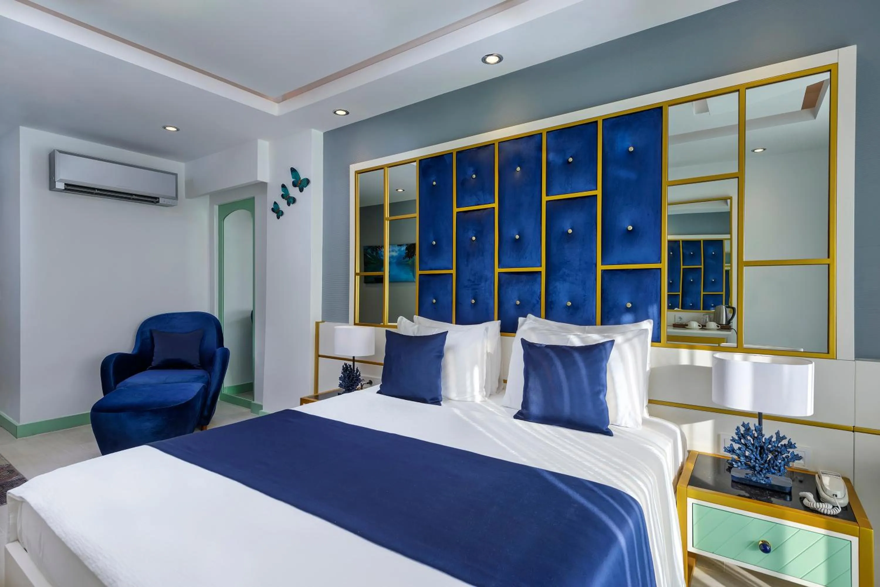 Bed in Sea View Hotel