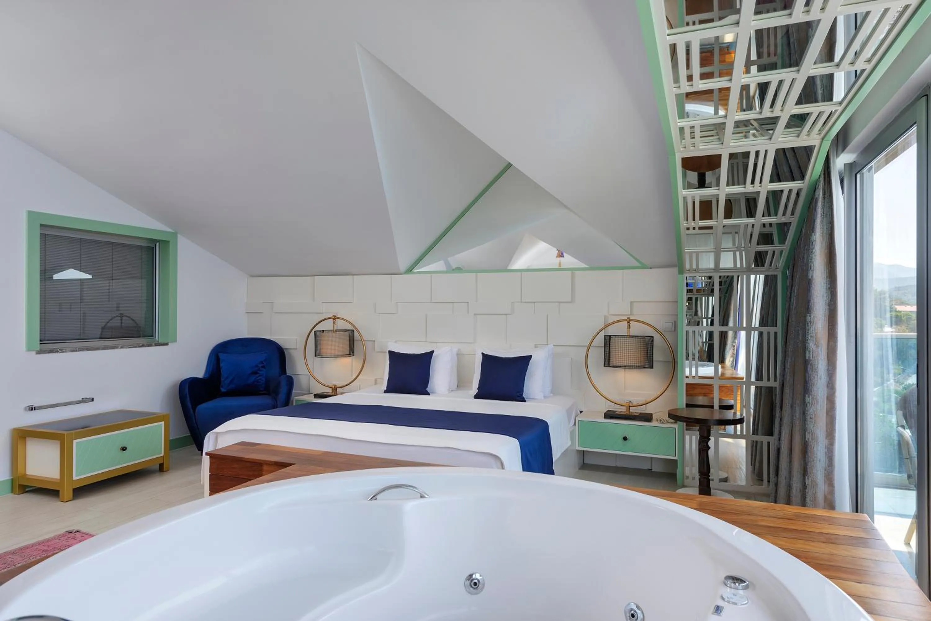 Bed in Sea View Hotel