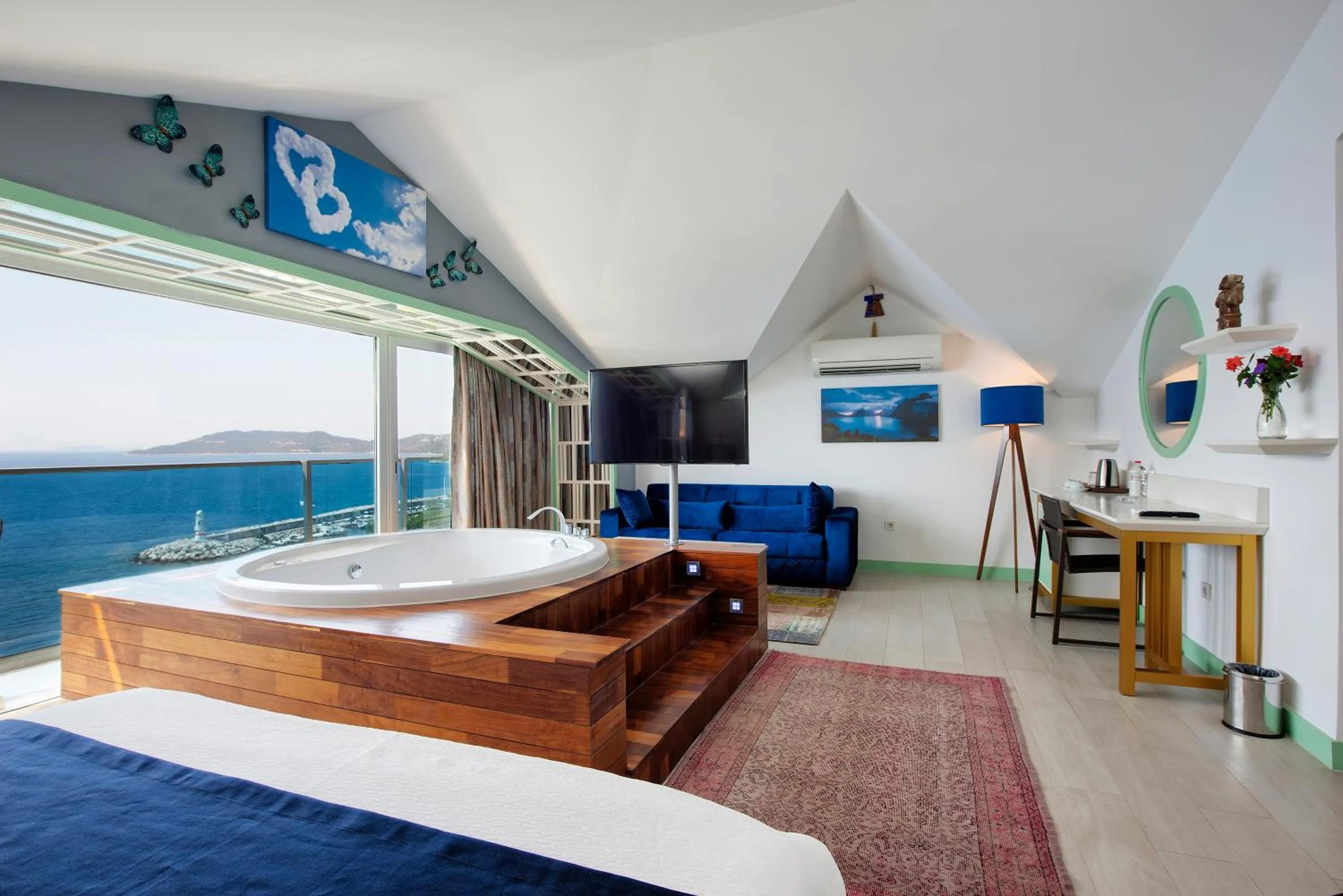 Bed in Sea View Hotel