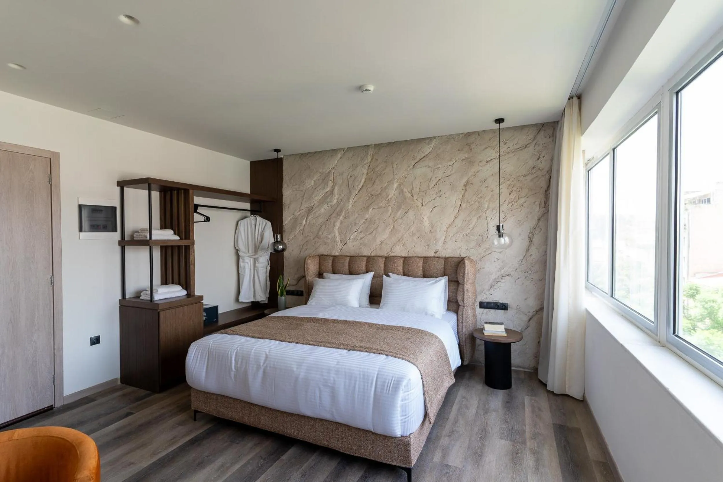 Photo of the whole room, Bed in Athens Design Suites