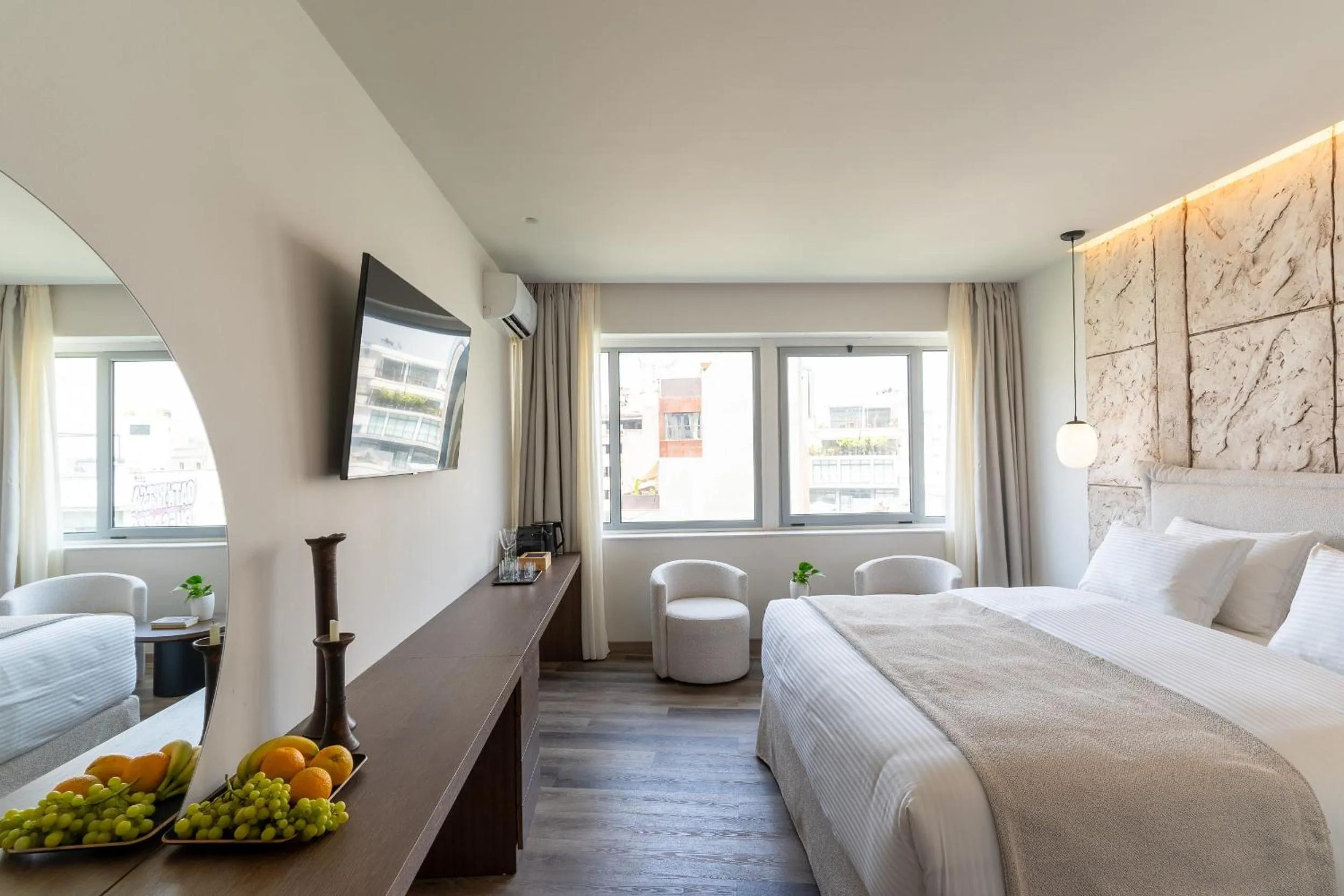 Photo of the whole room, Bed in Athens Design Suites