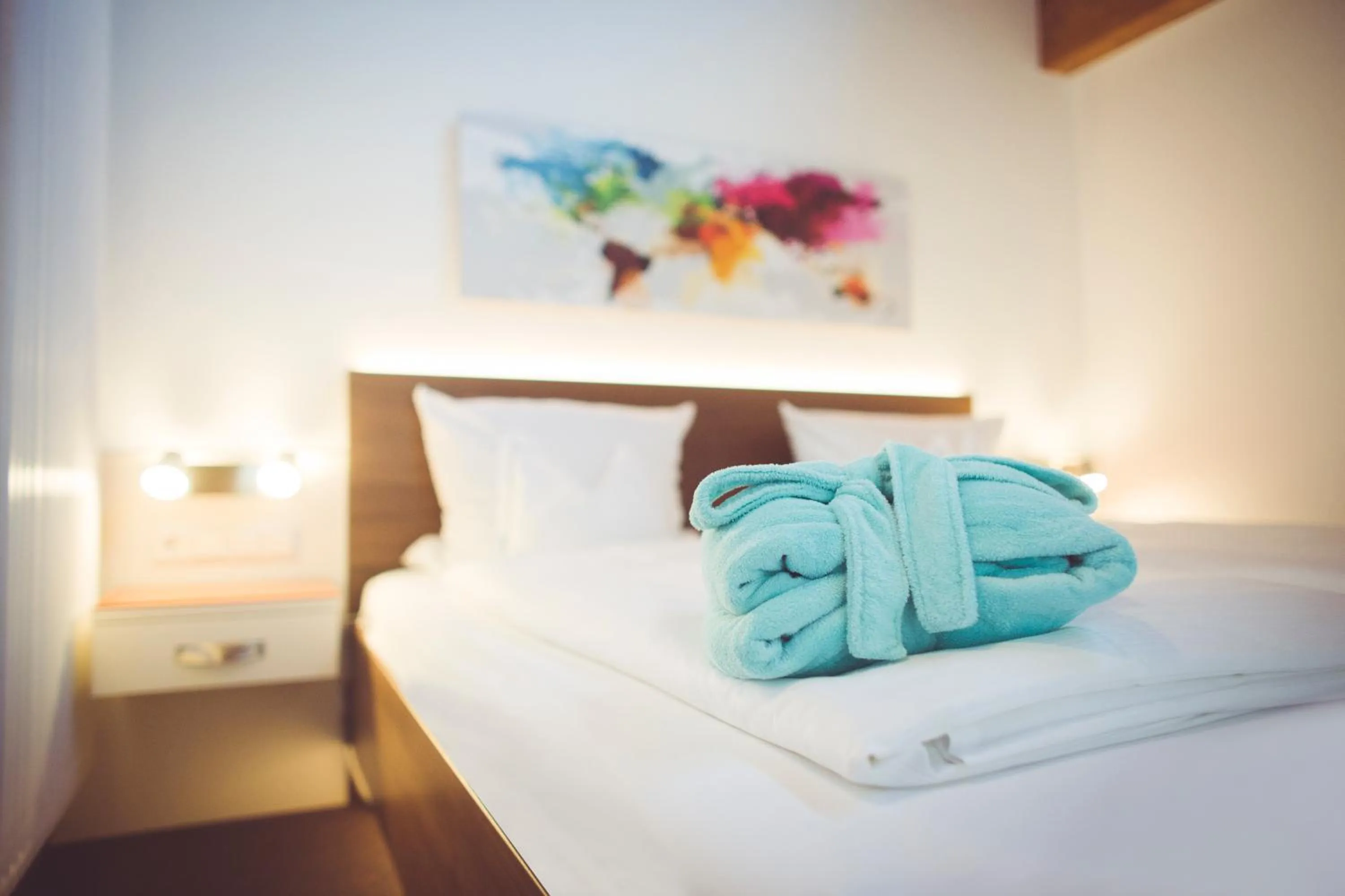 Bed in Hotel und Appartementhof Waldeck