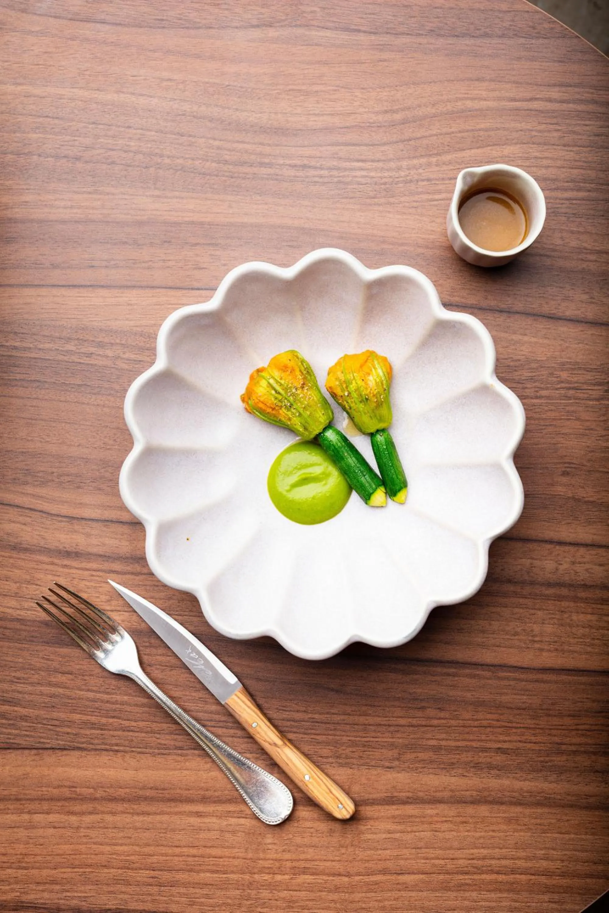 Food in Hôtel et Restaurant La Bastide Bourrelly - Mathias Dandine