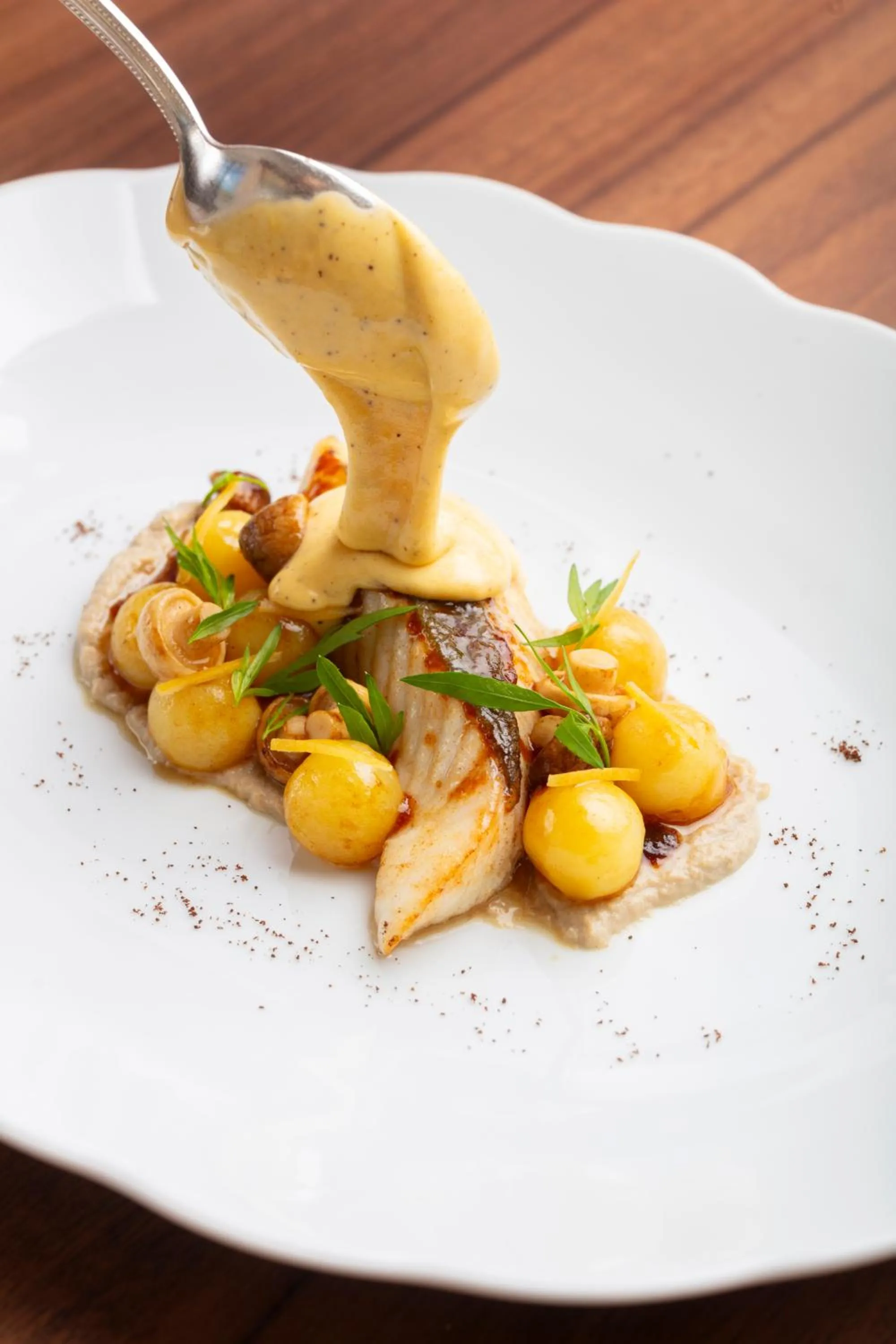 Restaurant/places to eat in Hôtel et Restaurant La Bastide Bourrelly - Mathias Dandine