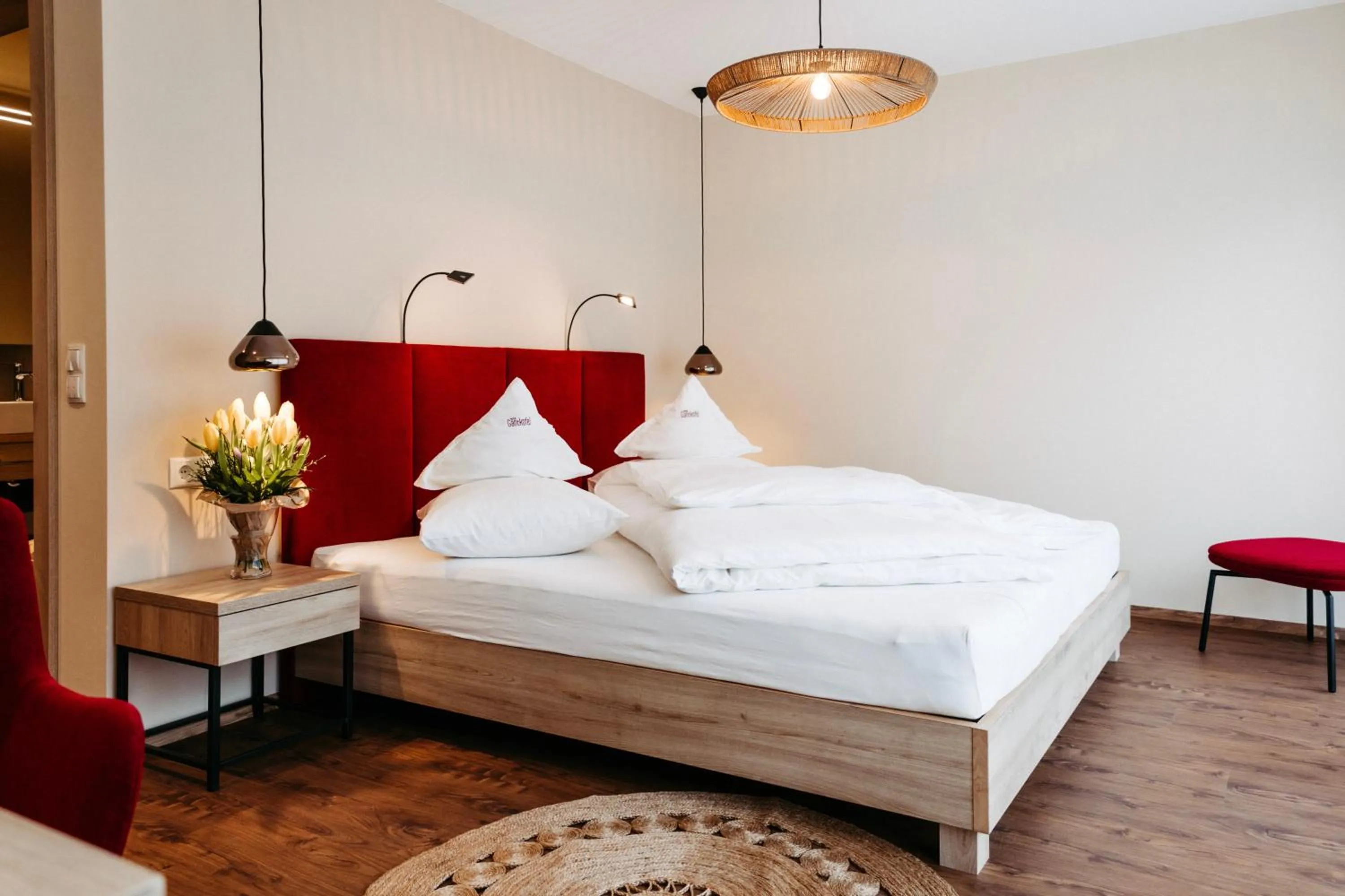 Bed in Hotel Gantkofel