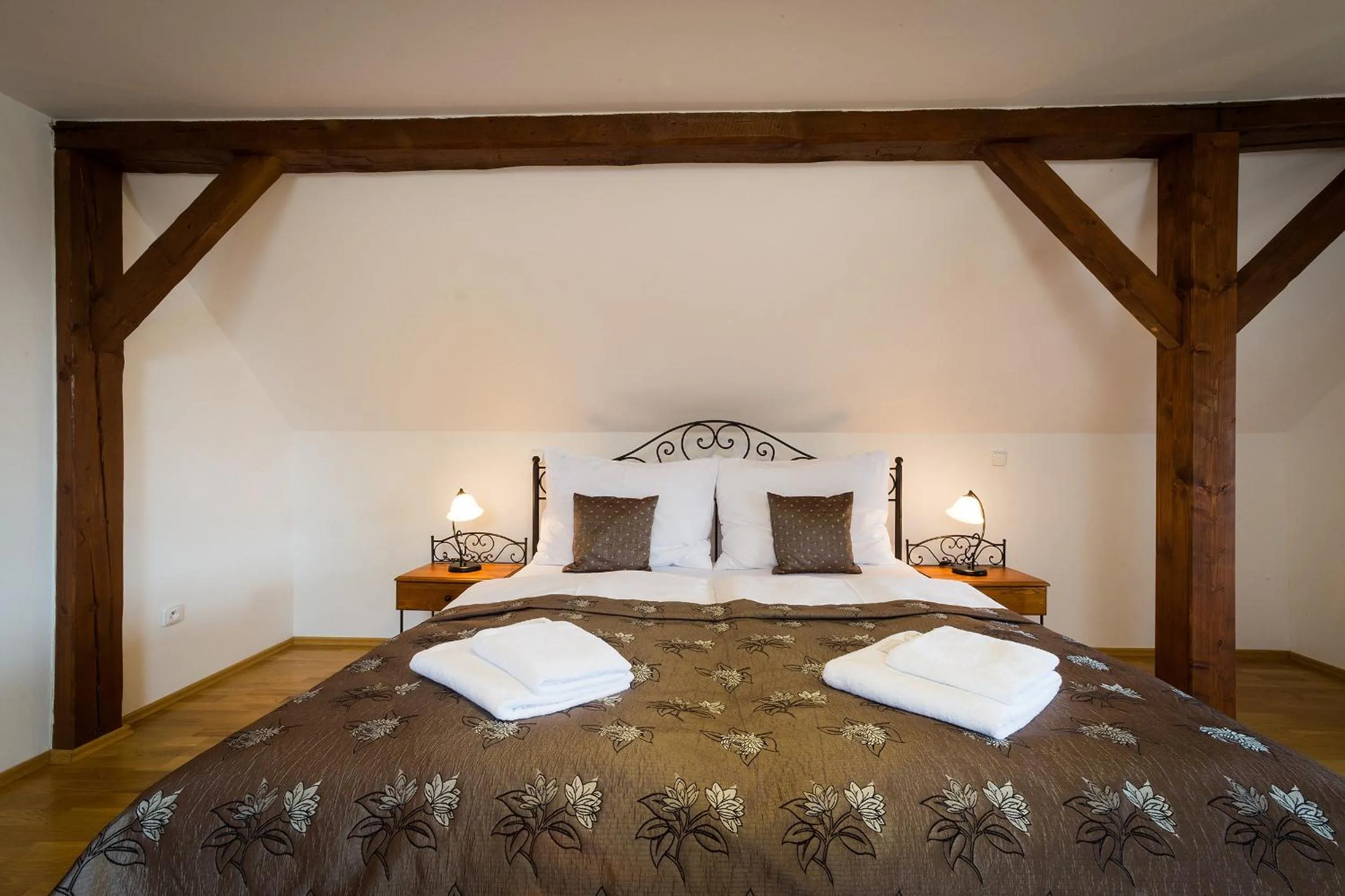 Bedroom, Bed in Vila Krumlov