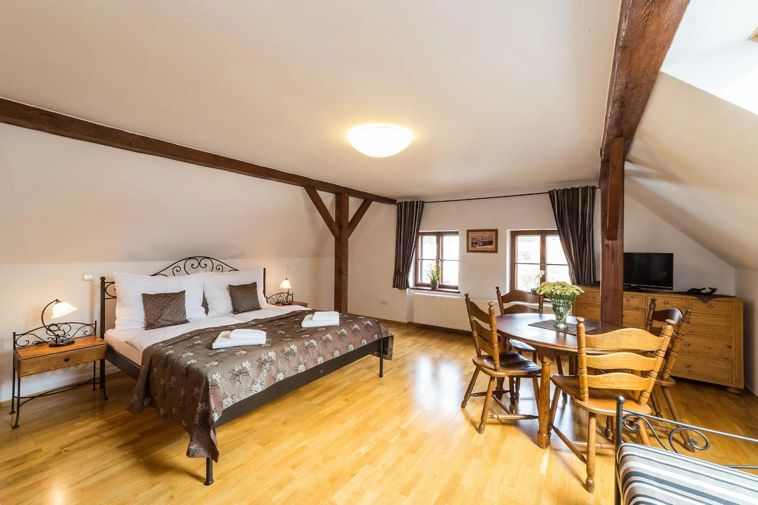 Living room, Bed in Vila Krumlov