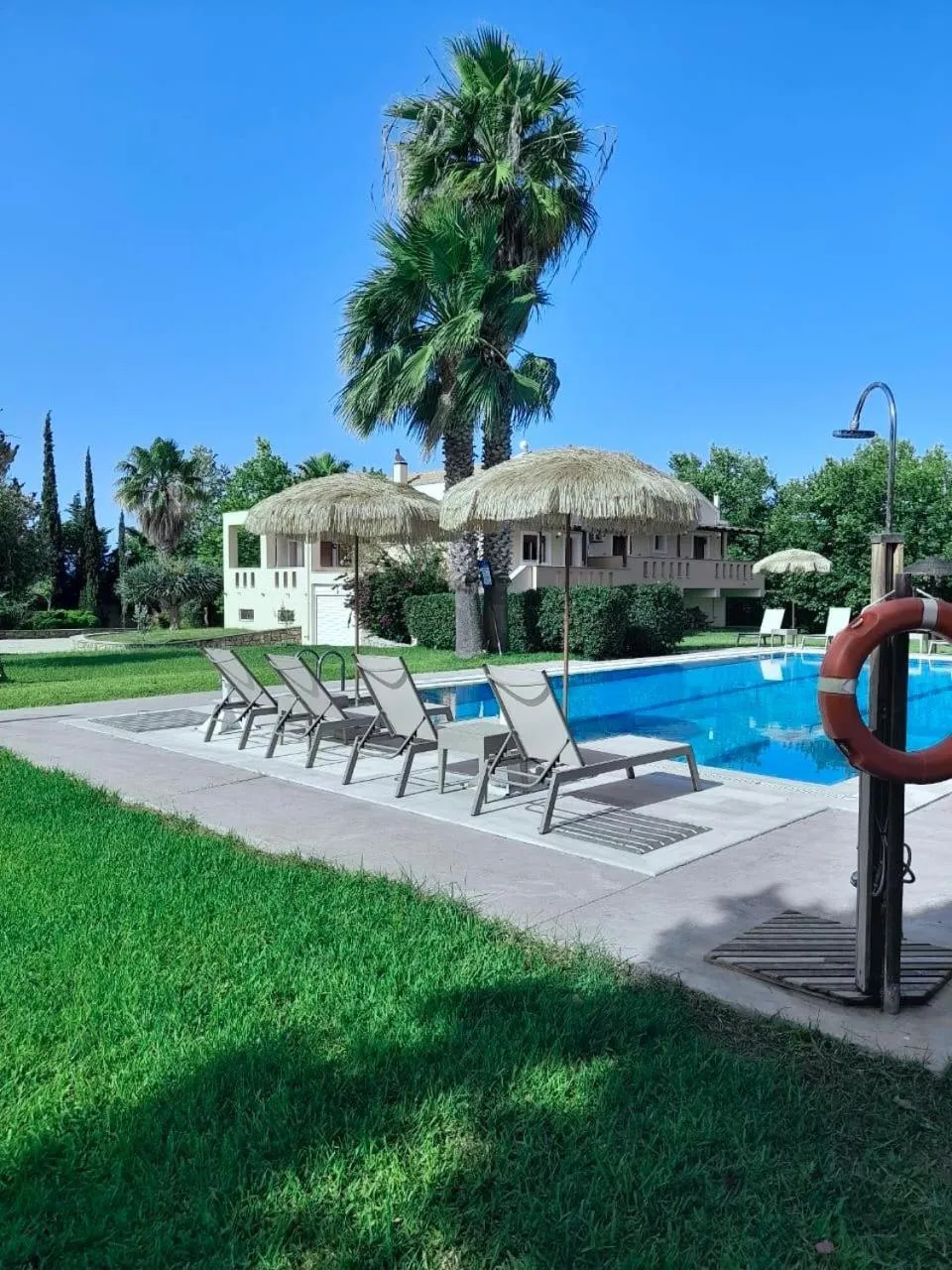 Pool view in Leone Luxury Villas