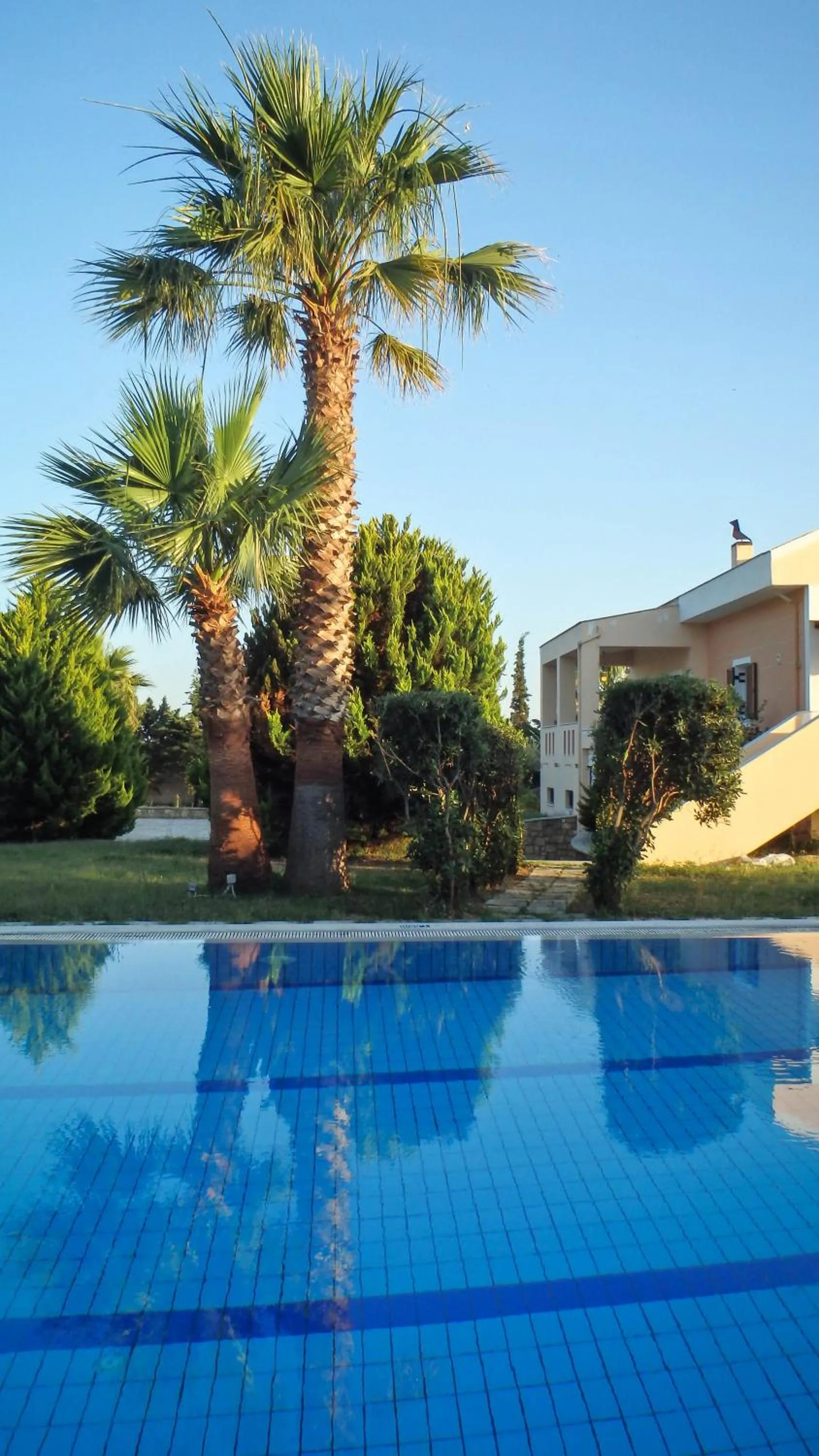 Pool view in Leone Luxury Villas