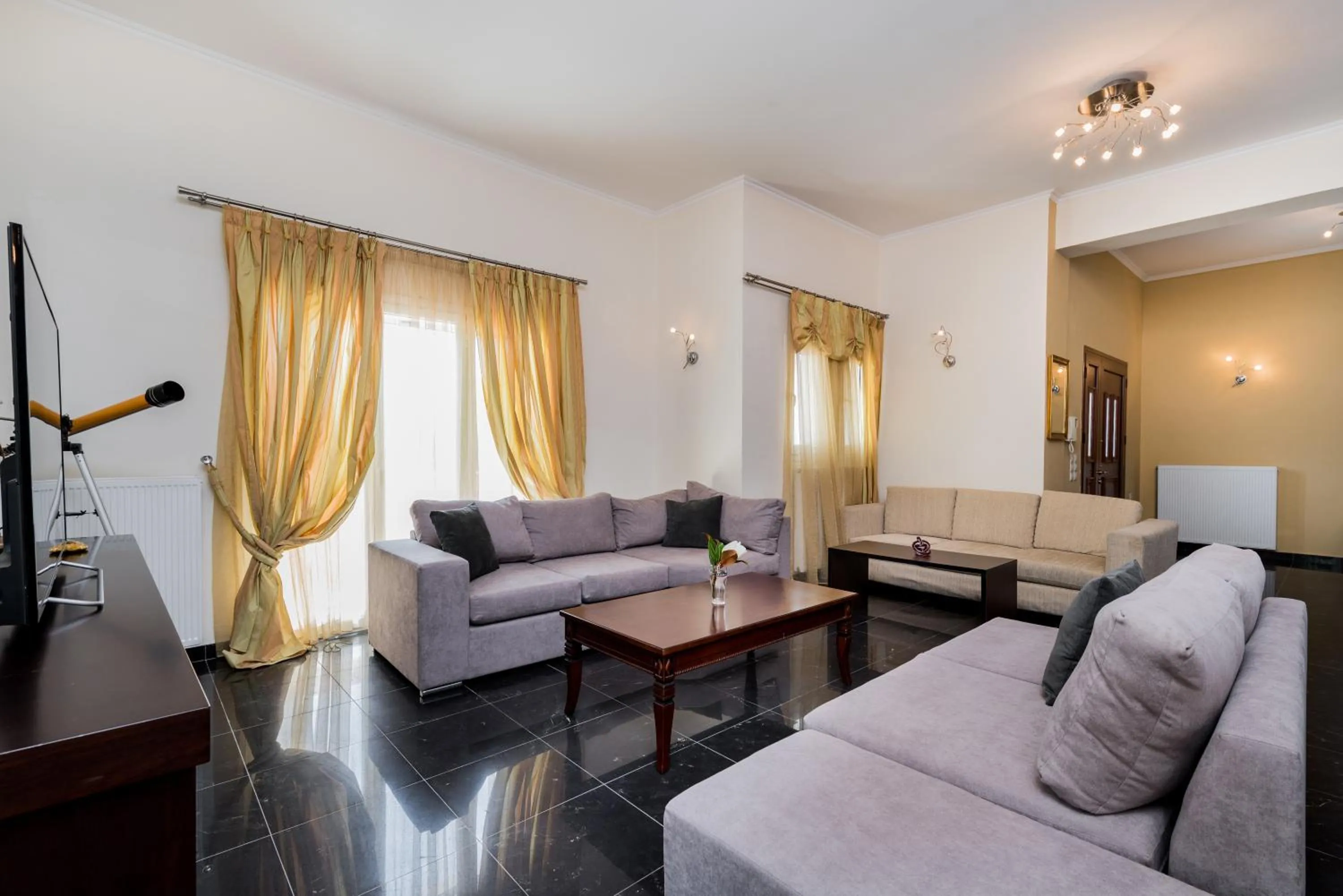 Living room in Leone Luxury Villas