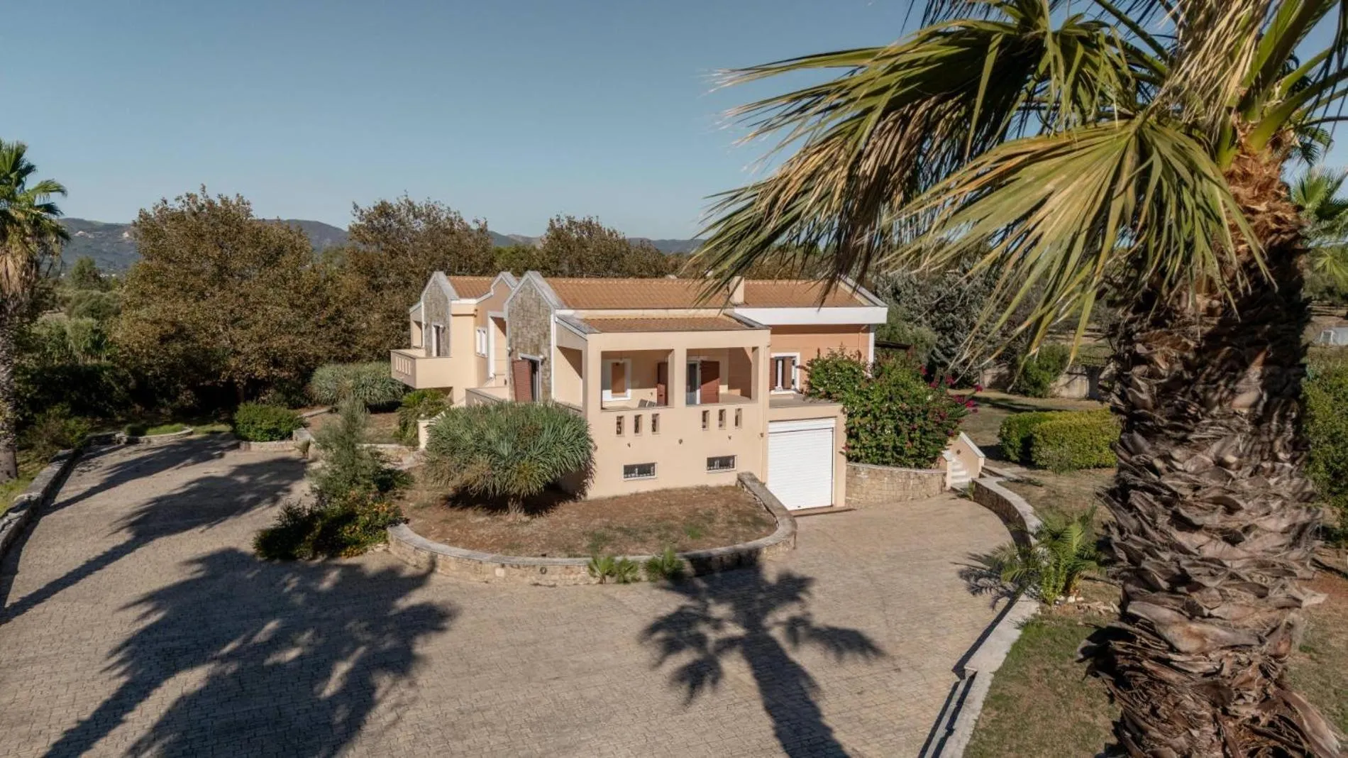 Bird's eye view in Leone Luxury Villas