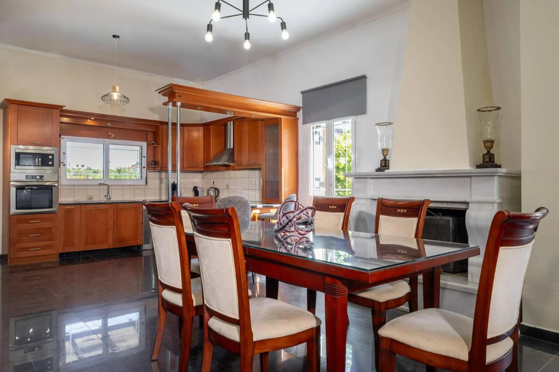 Kitchen or kitchenette in Leone Luxury Villas