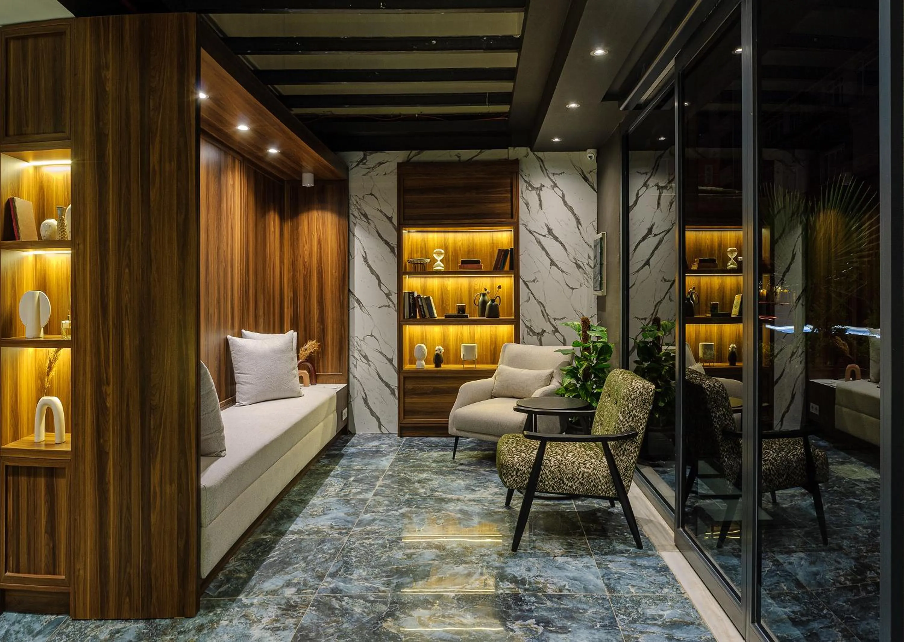 Lobby or reception, Bed in La Mia Suites