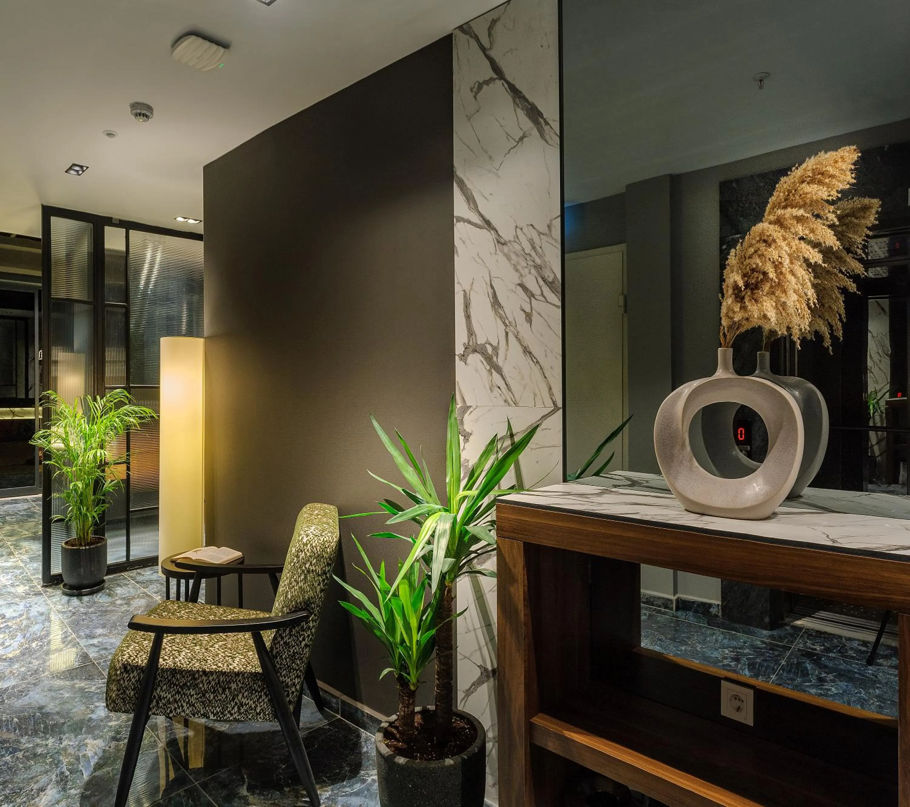 Seating area in La Mia Suites