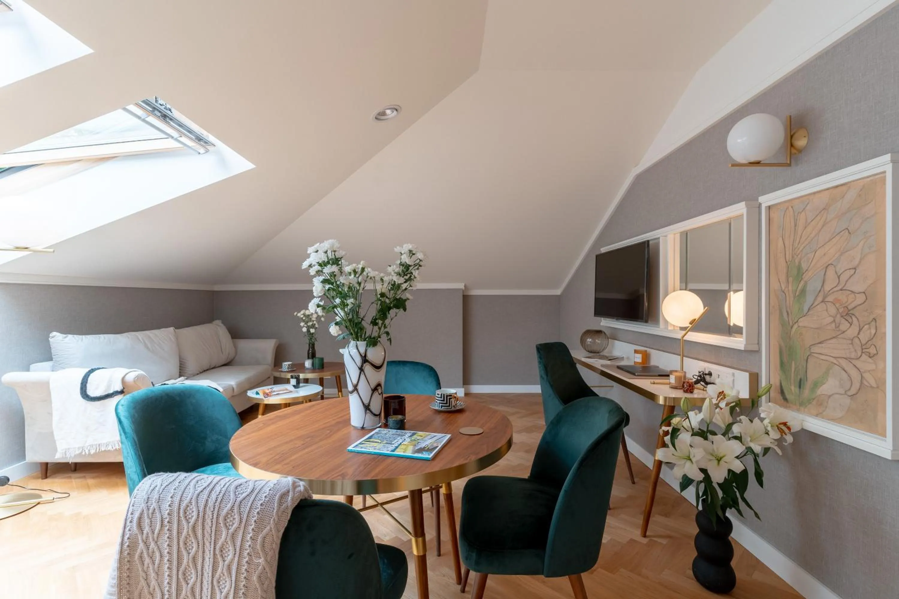 Living room in WillaWawel - LoftAffair Collection