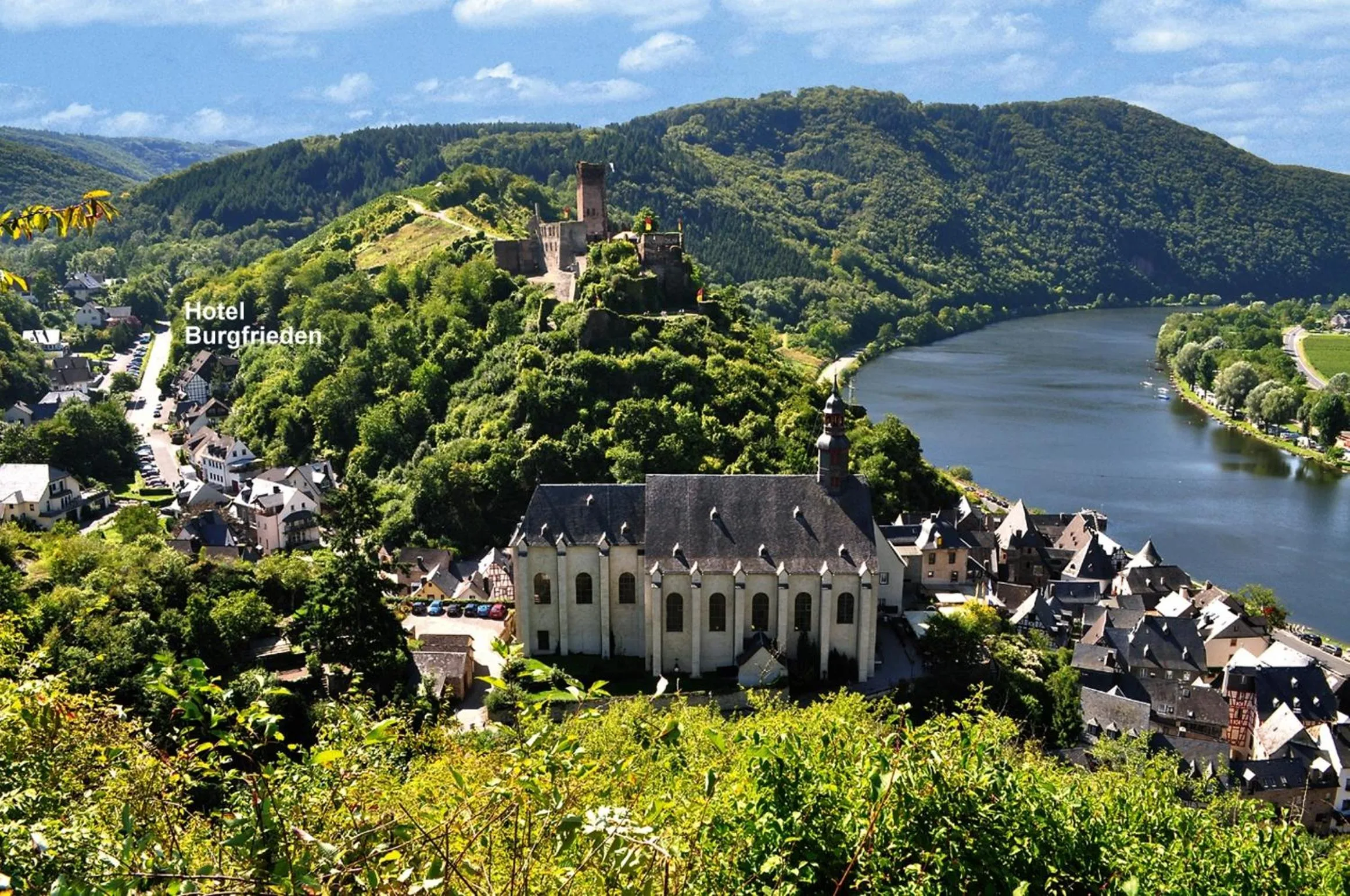 Bird's eye view in Hotel Burgfrieden