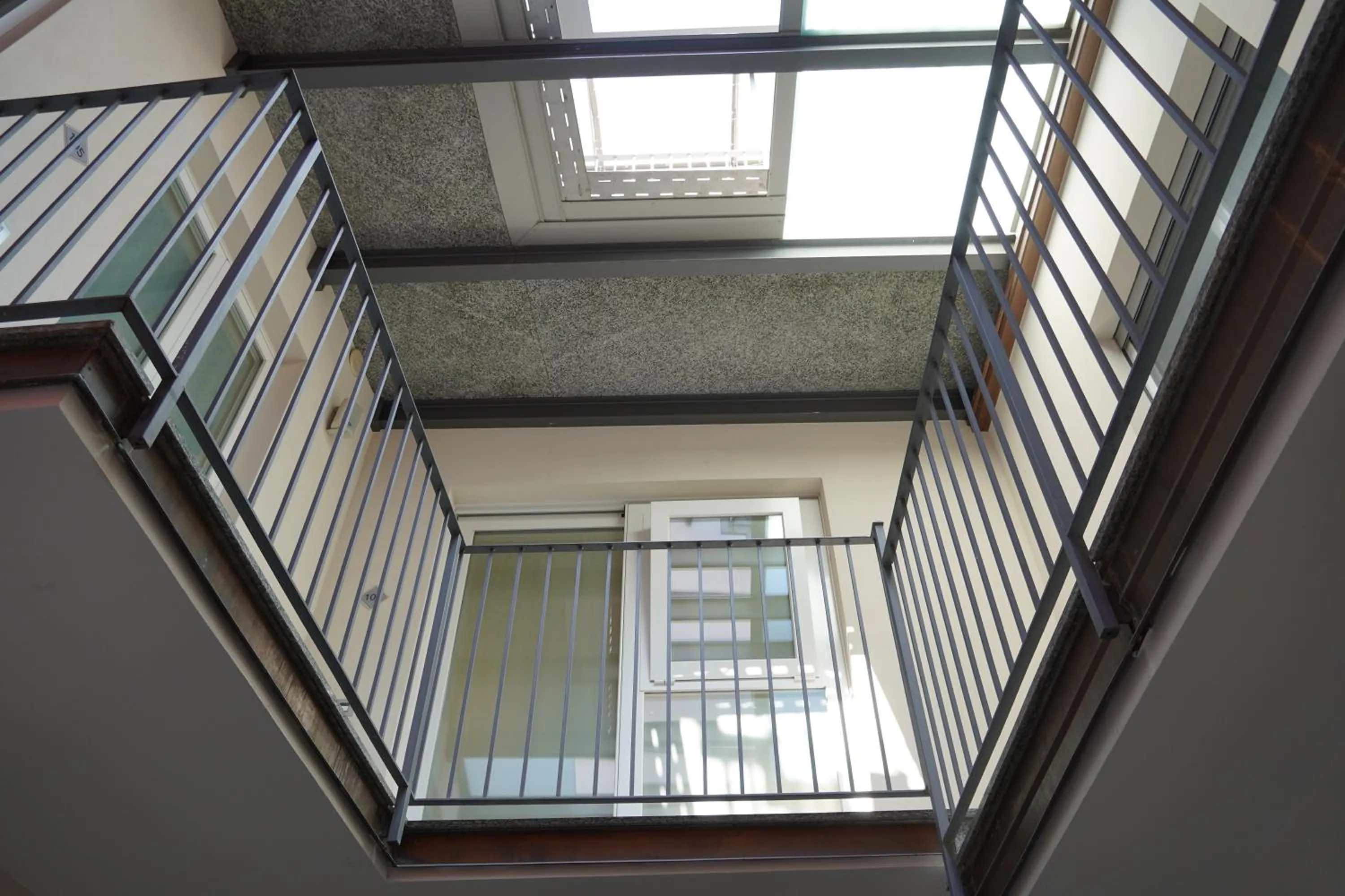 Inner courtyard view in Hotel Ponti