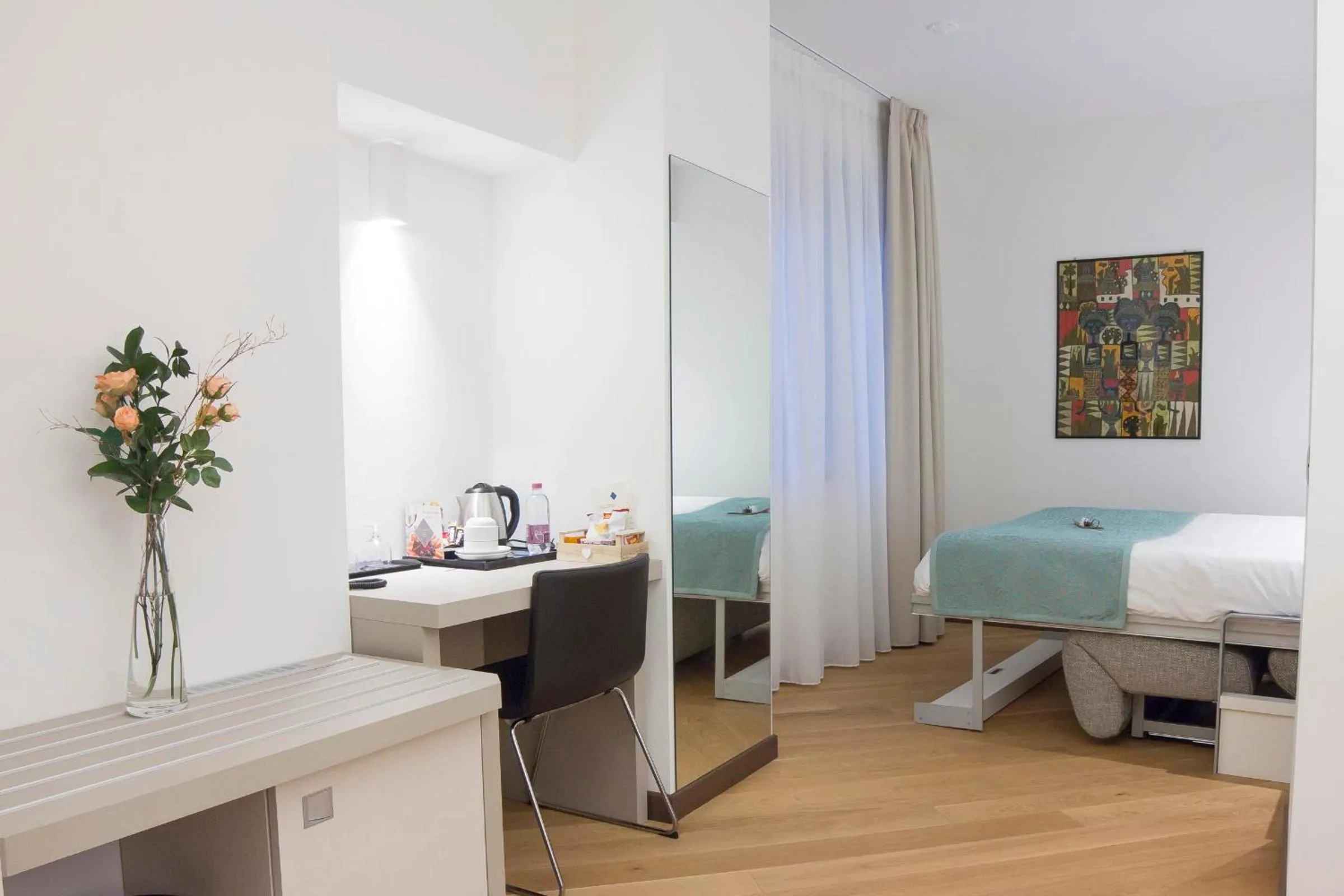 Bedroom, Bed in Hotel Ponti