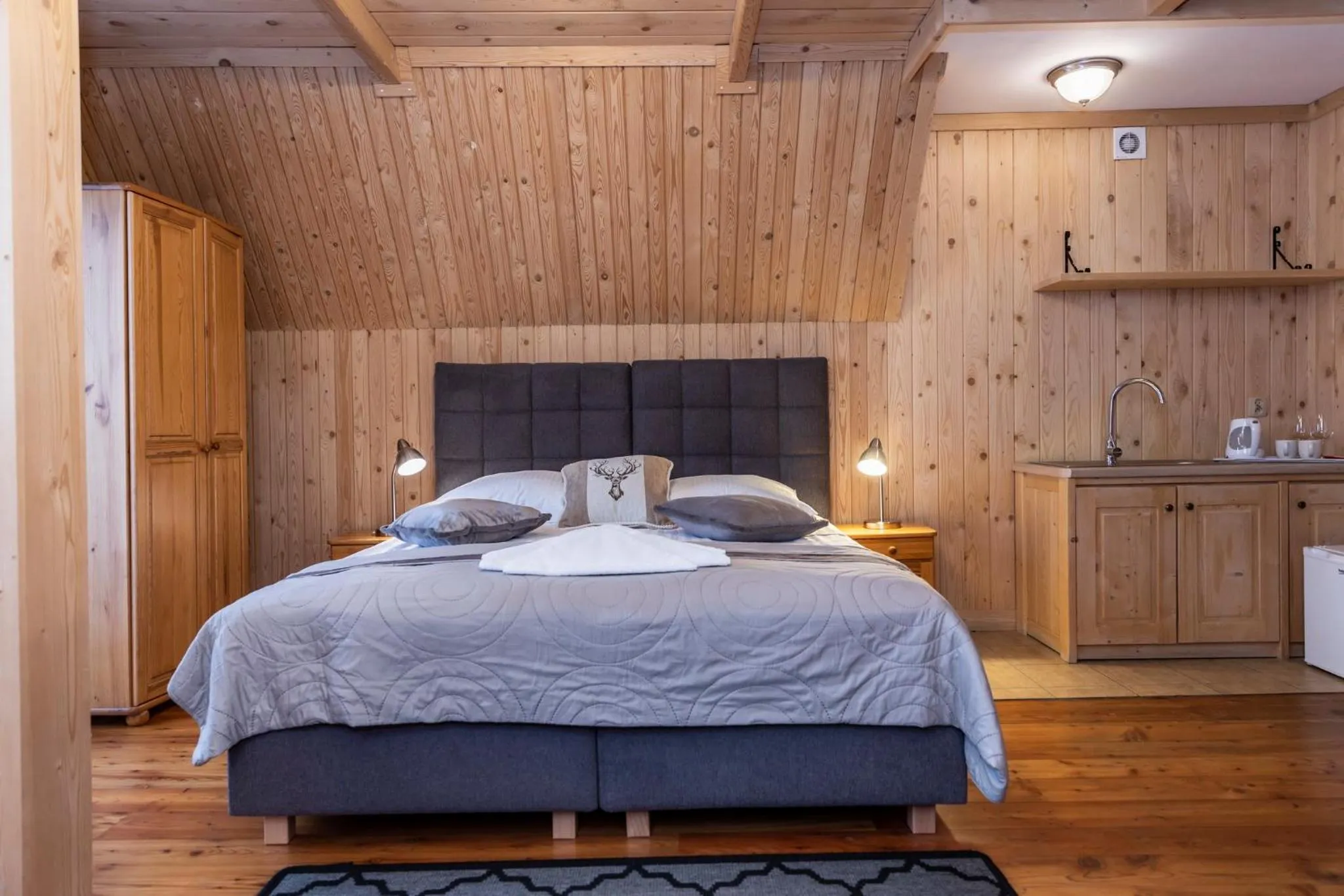 Kitchen or kitchenette, Bed in Willa u Jadzi