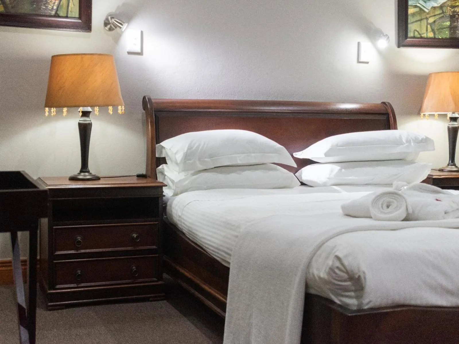 Bed in Aanmani Rose Guesthouse