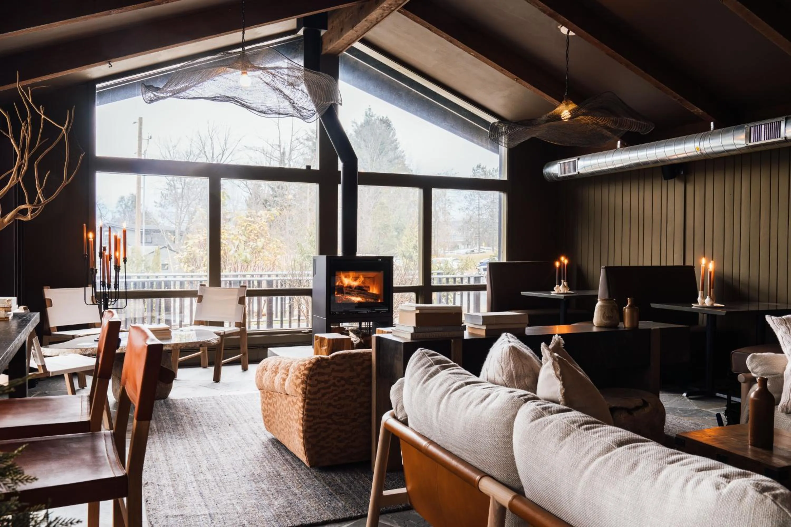 fireplace in AWOL Stowe