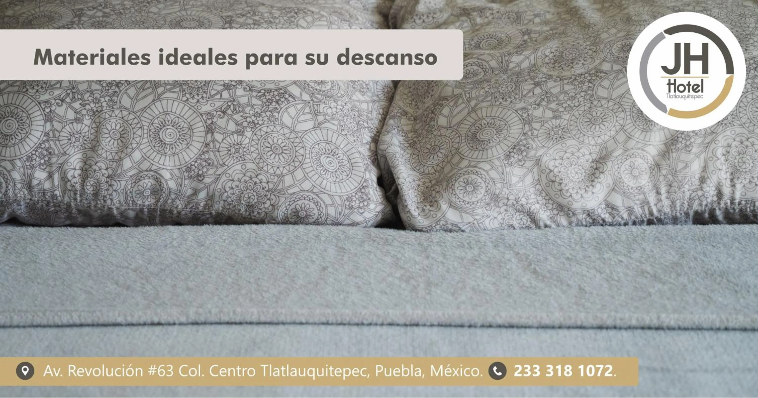 Bed in JH Hotel Tlatlauqui