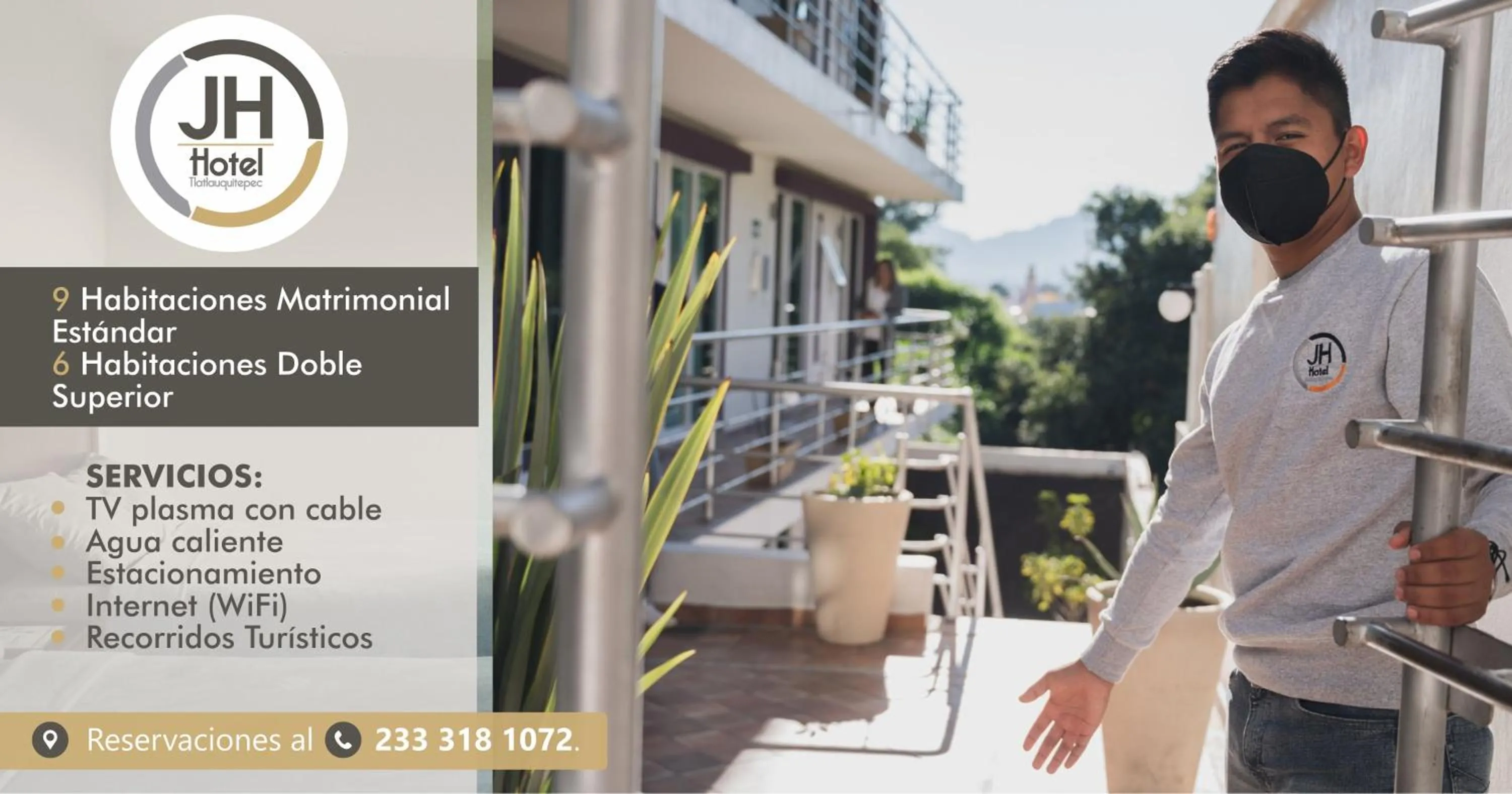 Logo/Certificate/Sign in JH Hotel Tlatlauqui