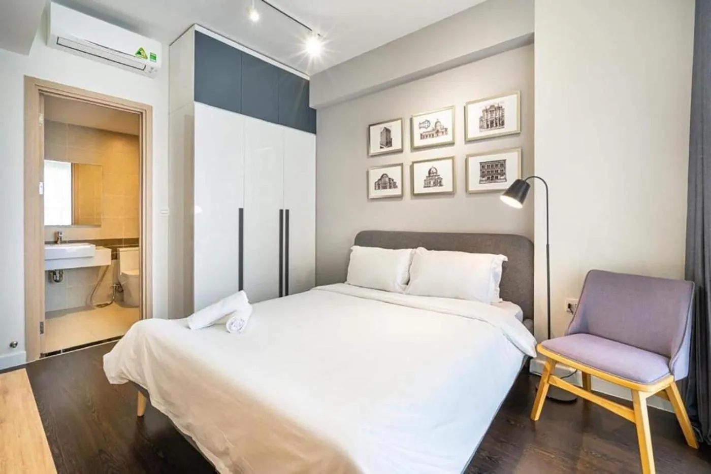 Bed in YO's Homes Rivergate Apartment Infinity Pool Near District 1