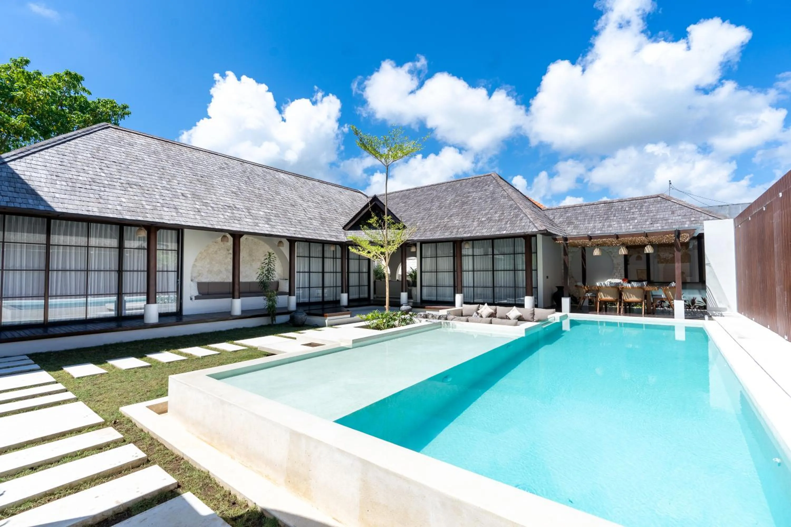 Pool view in Green Jimbaran Bay Villa