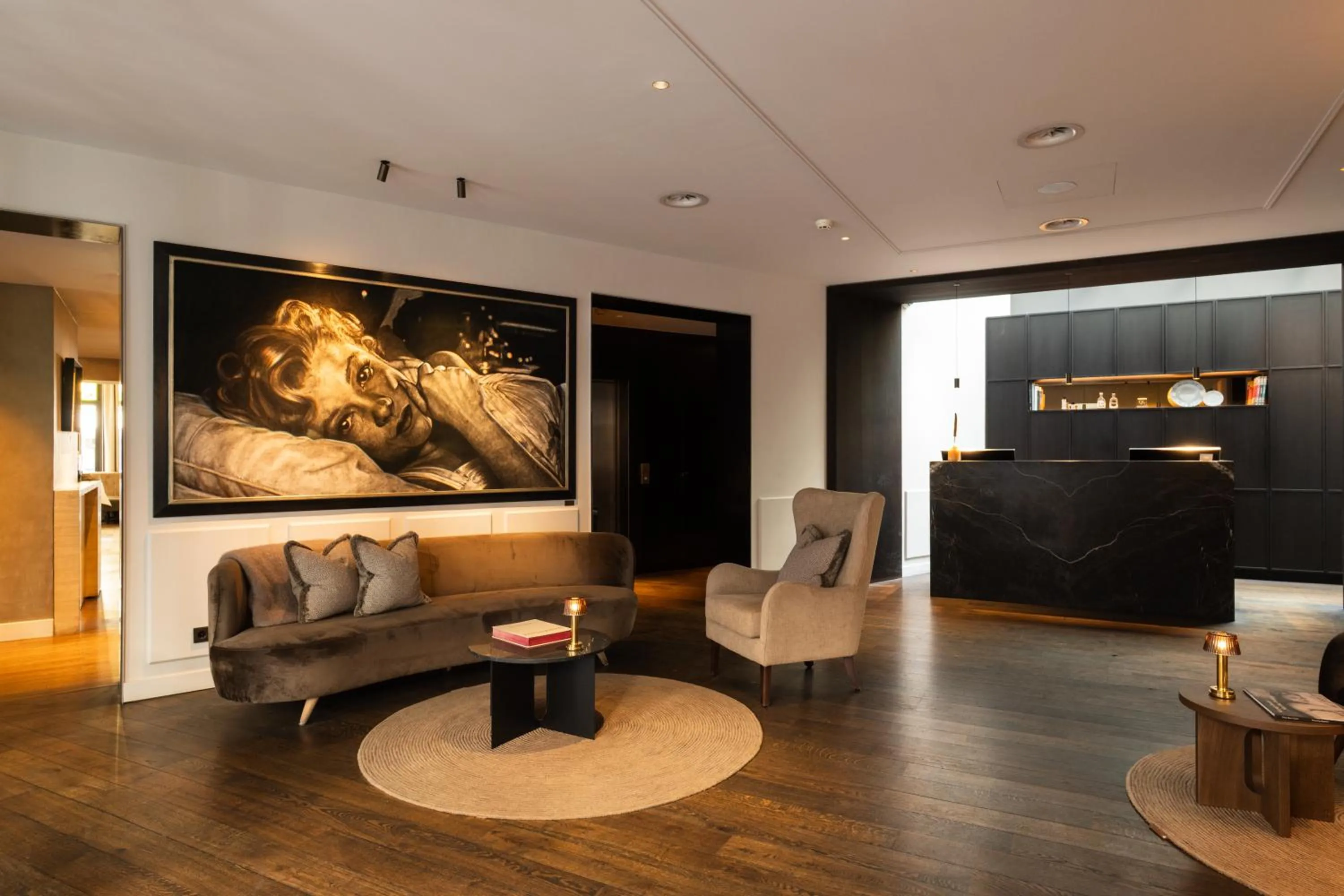 Lobby or reception in Boutique Hotel Beaumont Maastricht
