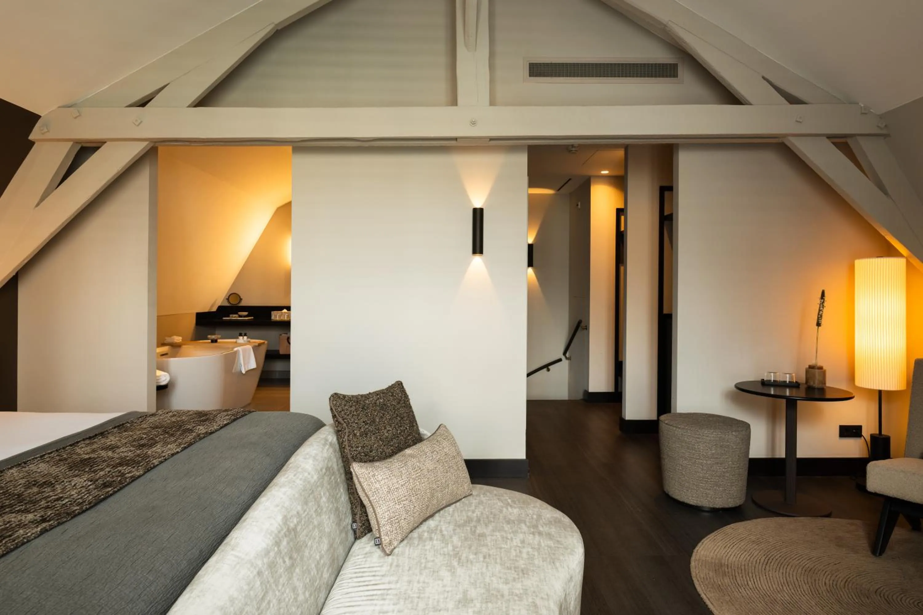 Living room, Bed in Boutique Hotel Beaumont Maastricht