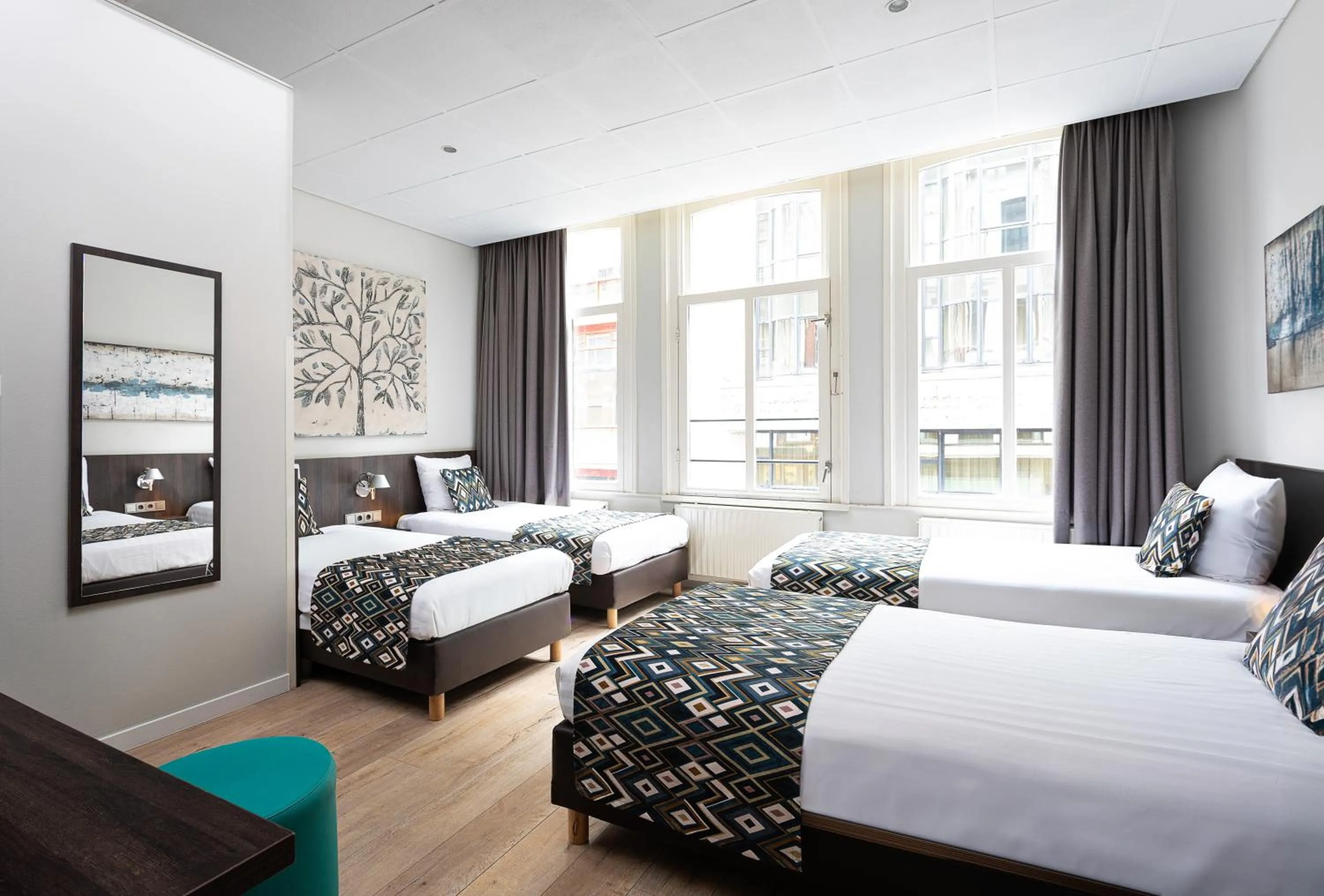 Bed in Hotel Damsquare