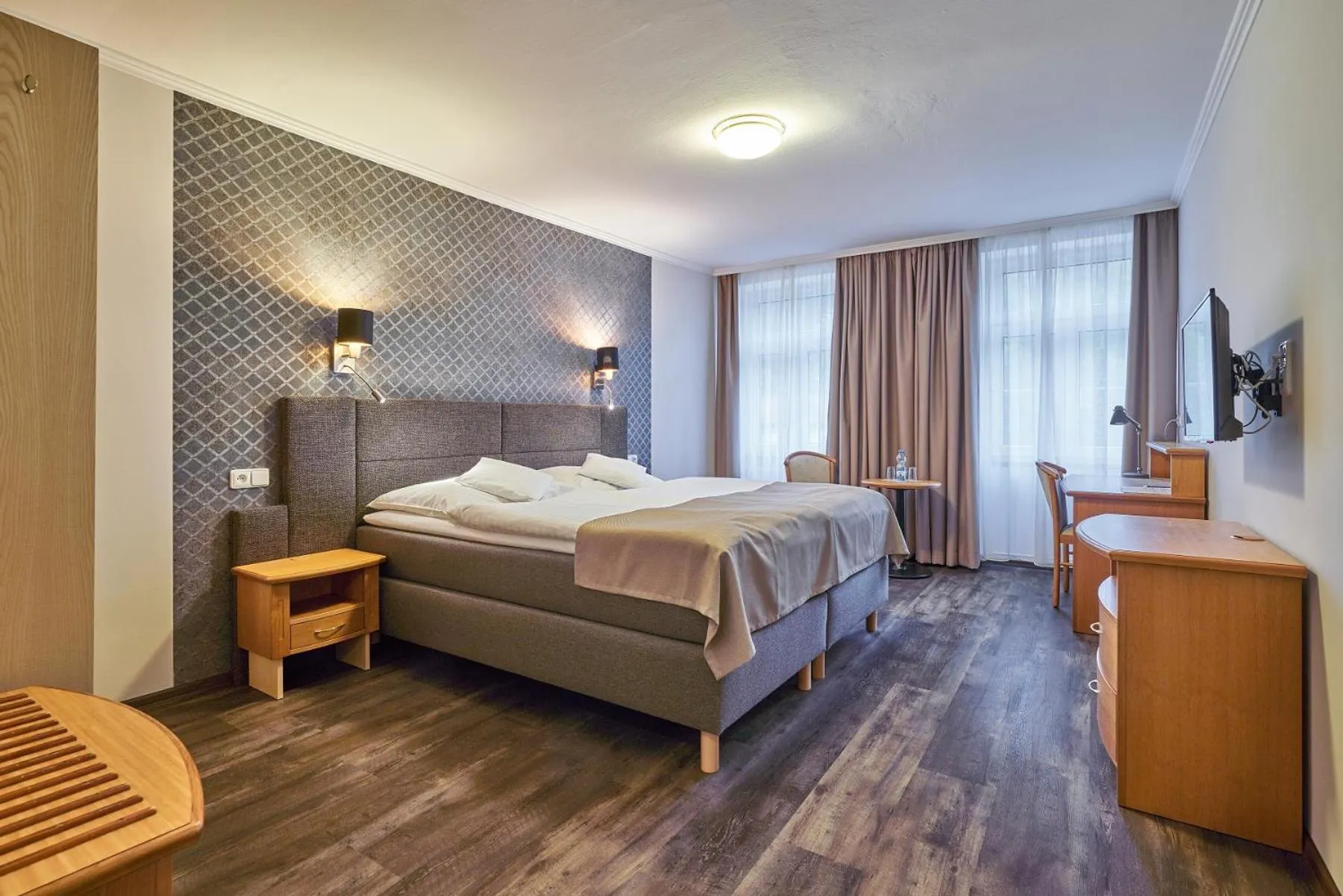 Bed in Hotel Adam Trutnov