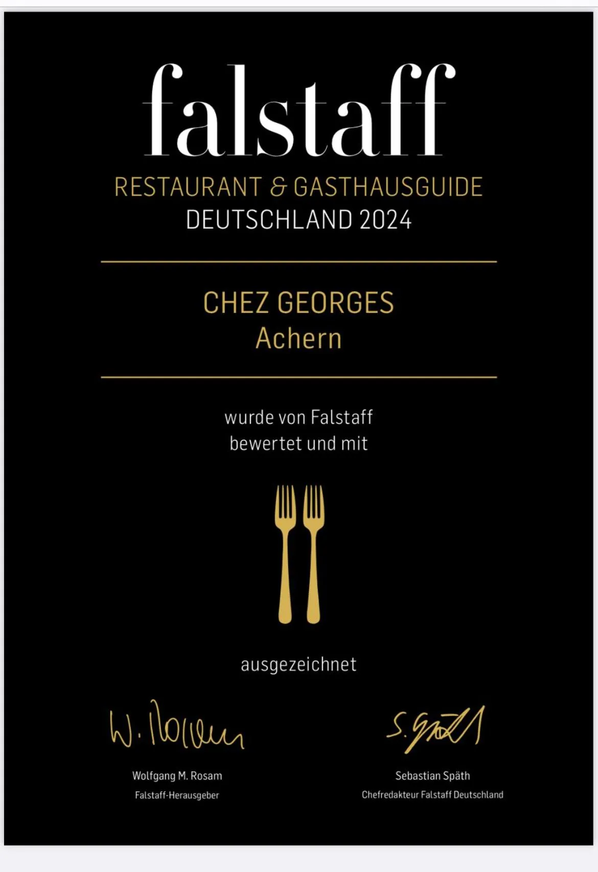 Restaurant/places to eat in Hotel Schwarzwälder Hof Achern