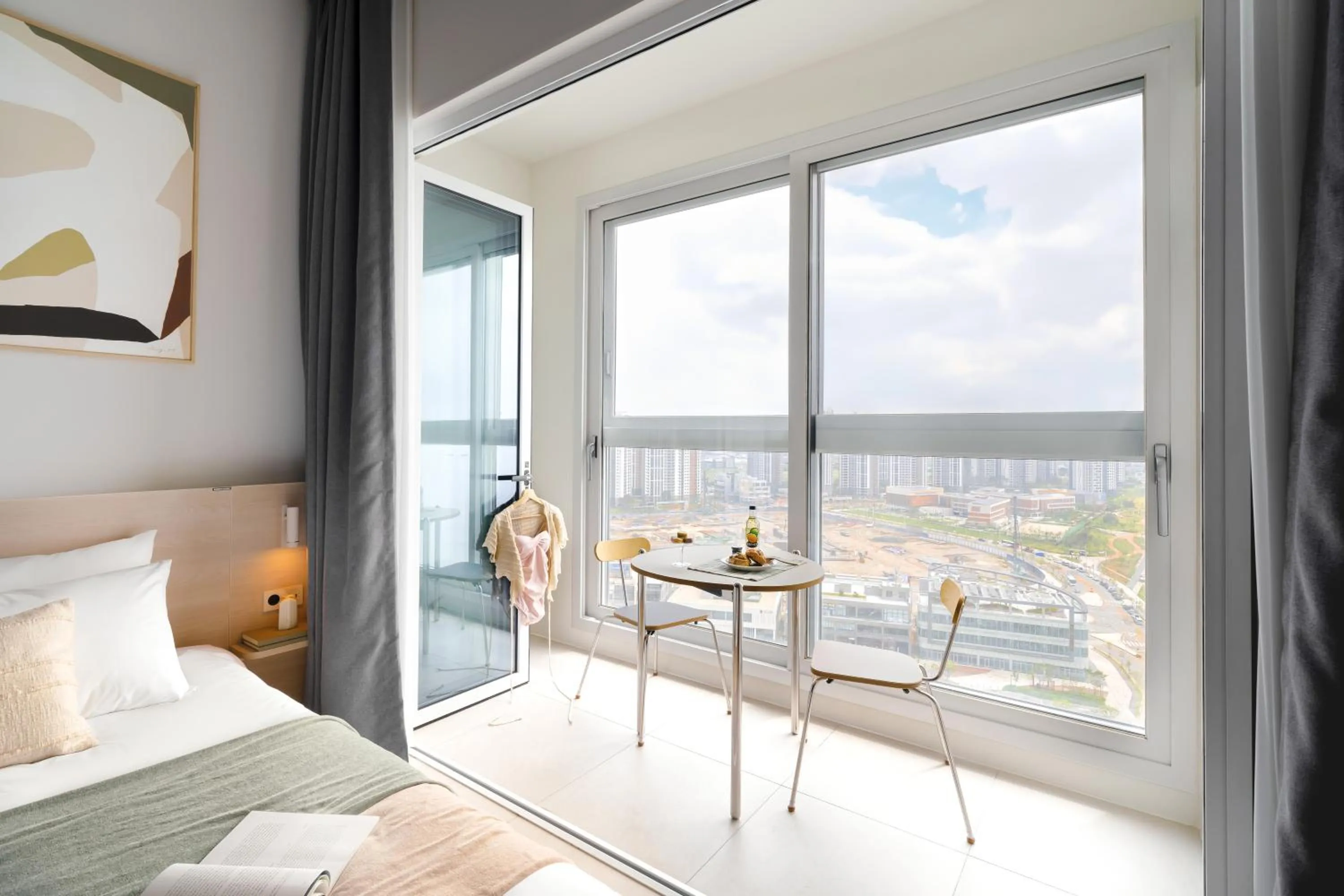 View (from property/room), Bed in Le collective Siheung Wavepark