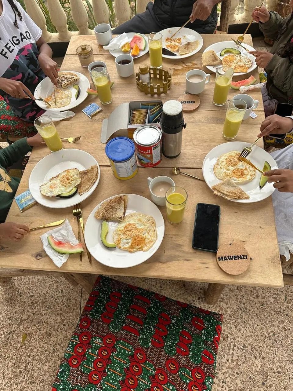 Breakfast in Hill View Garden Hotel
