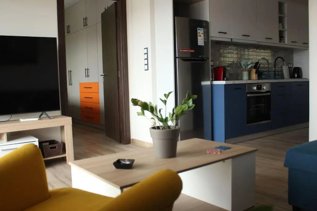 TV and multimedia in Agnes apartment Filopappou