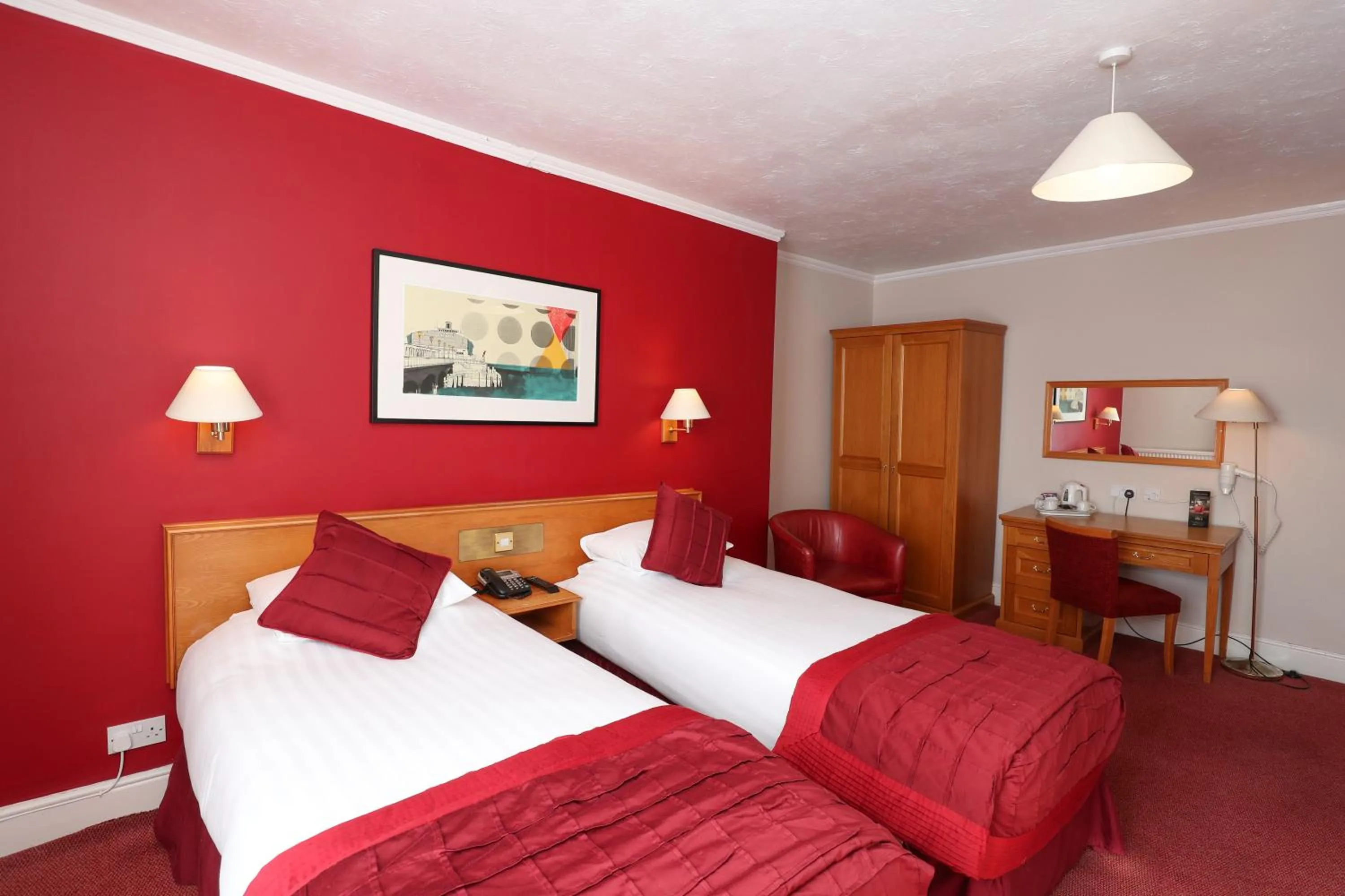 Bed in Royal Exeter Hotel