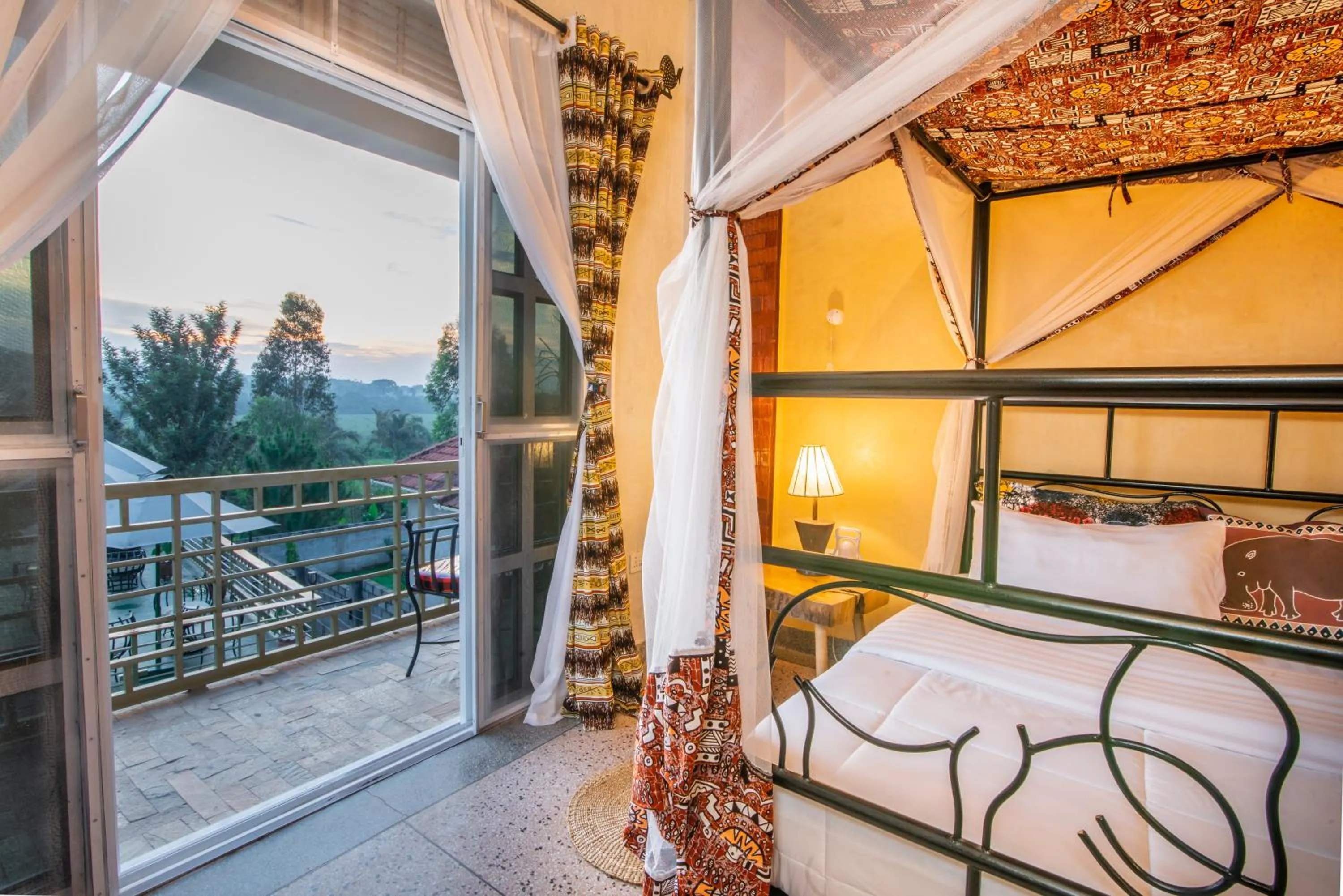 Patio, Bed in JET VILLAS ENTEBBE ( JVE )