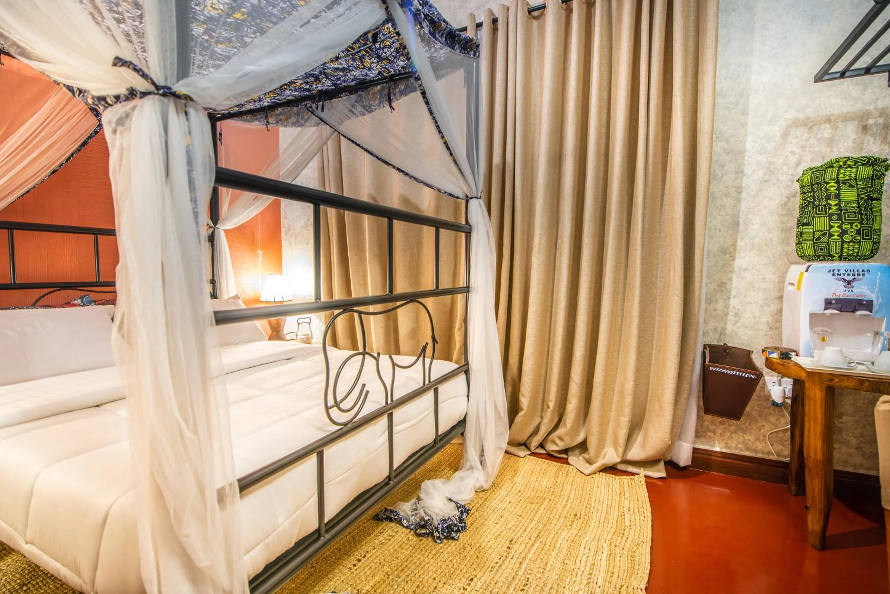 Photo of the whole room, Bed in JET VILLAS ENTEBBE ( JVE )