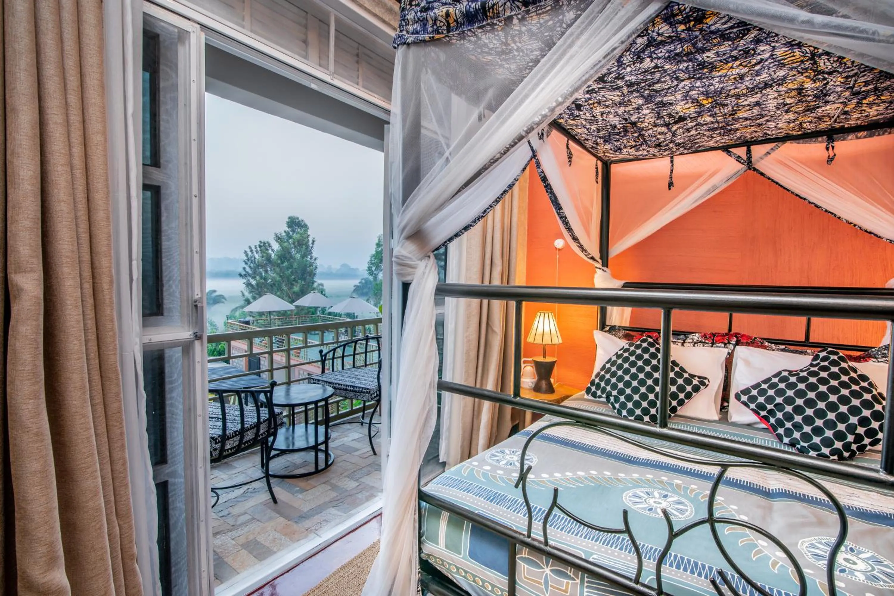 Patio, Bed in JET VILLAS ENTEBBE ( JVE )