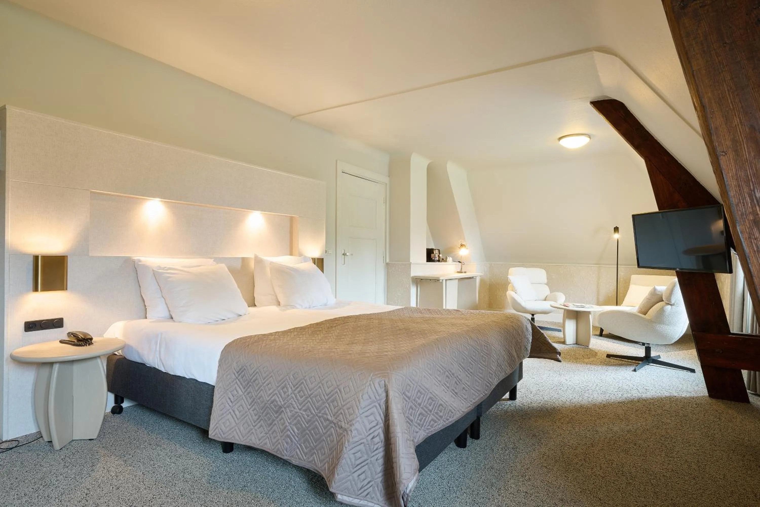 Bedroom, Bed in Hotel 't Kruisselt