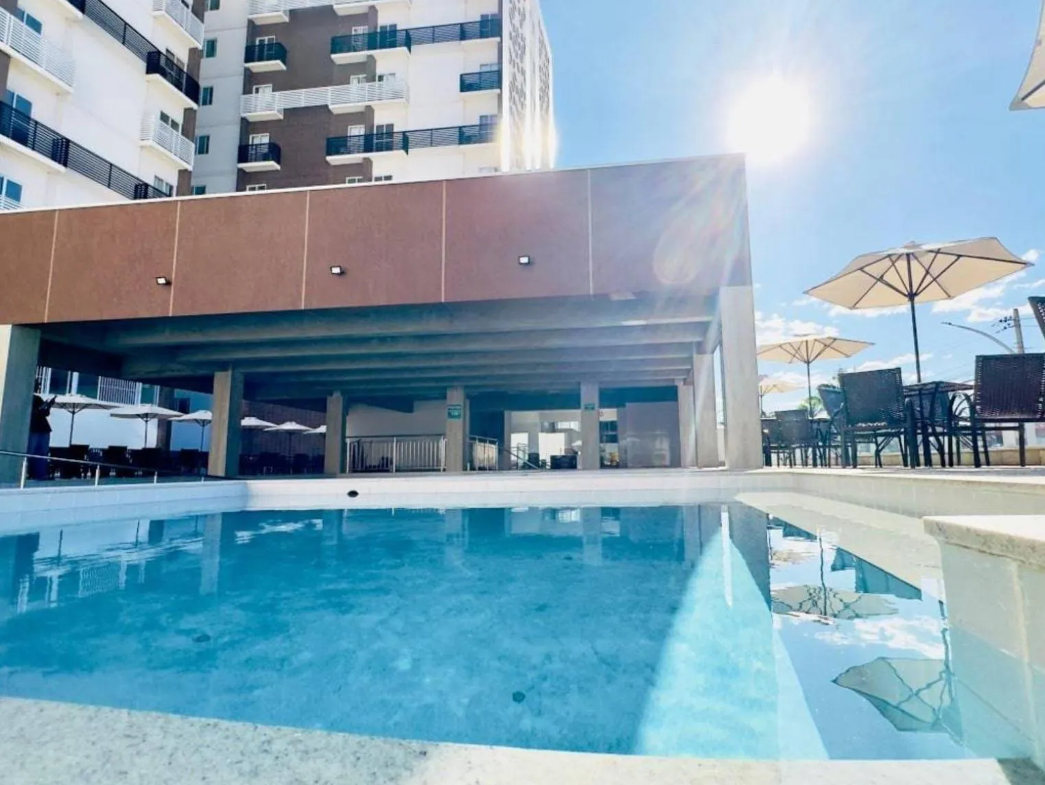 Property building in Spazzio Diroma Hospedagem com acesso gratuito no Acqua Park