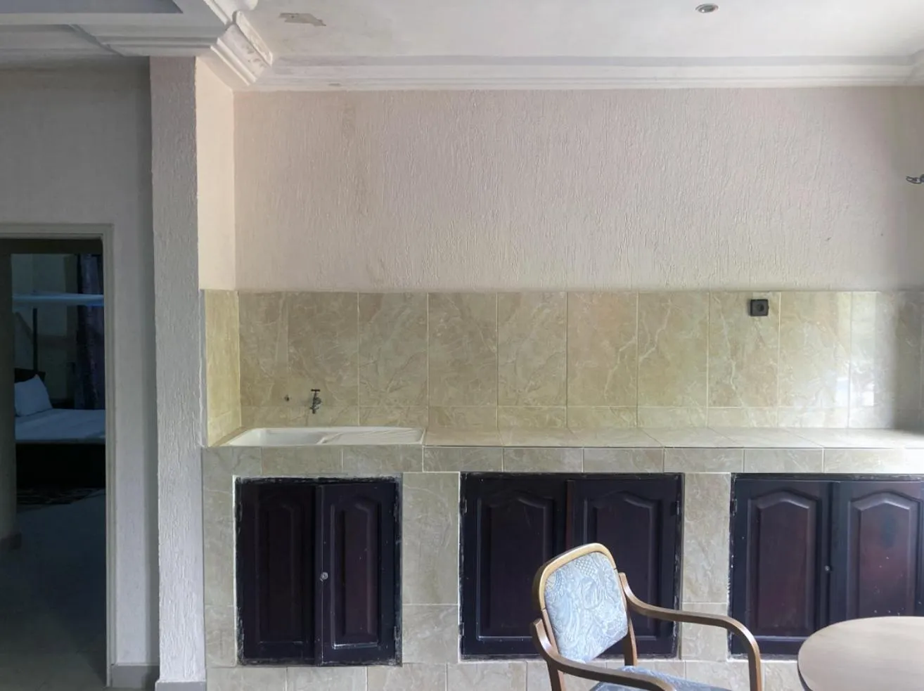 Kitchen or kitchenette in Hotel Bel Azur Grand-Popo