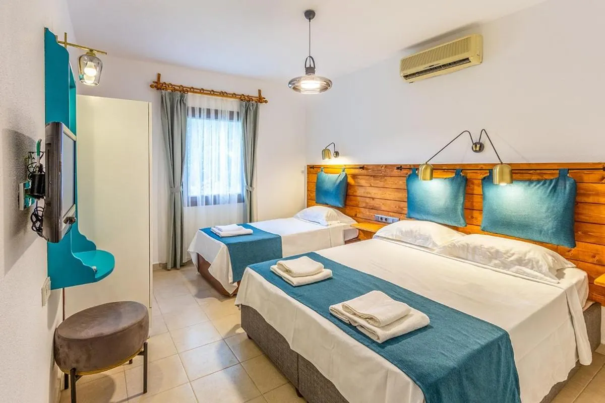 Bed in Avlu Otel Palamutbükü