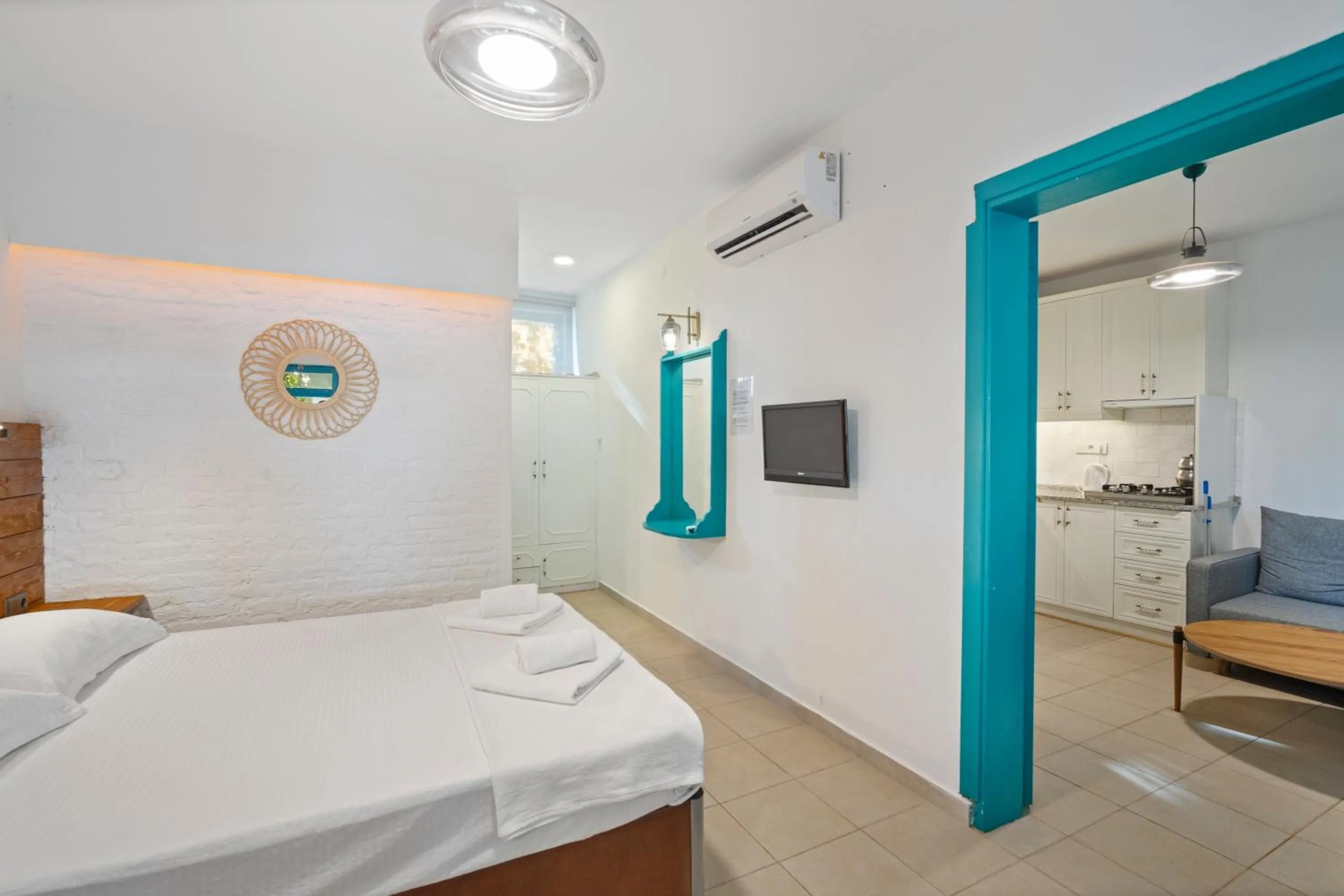 Bed in Avlu Otel Palamutbükü