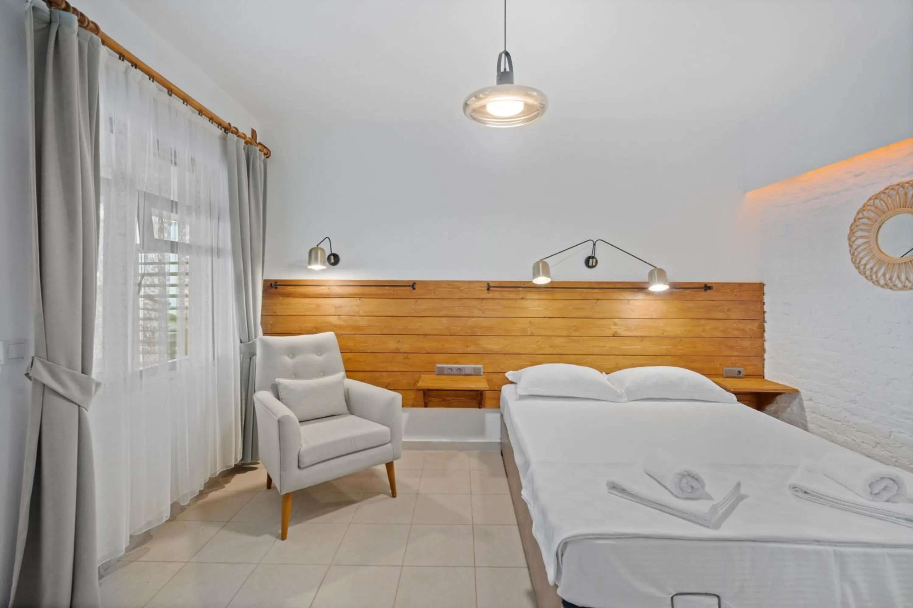 Bed in Avlu Otel Palamutbükü