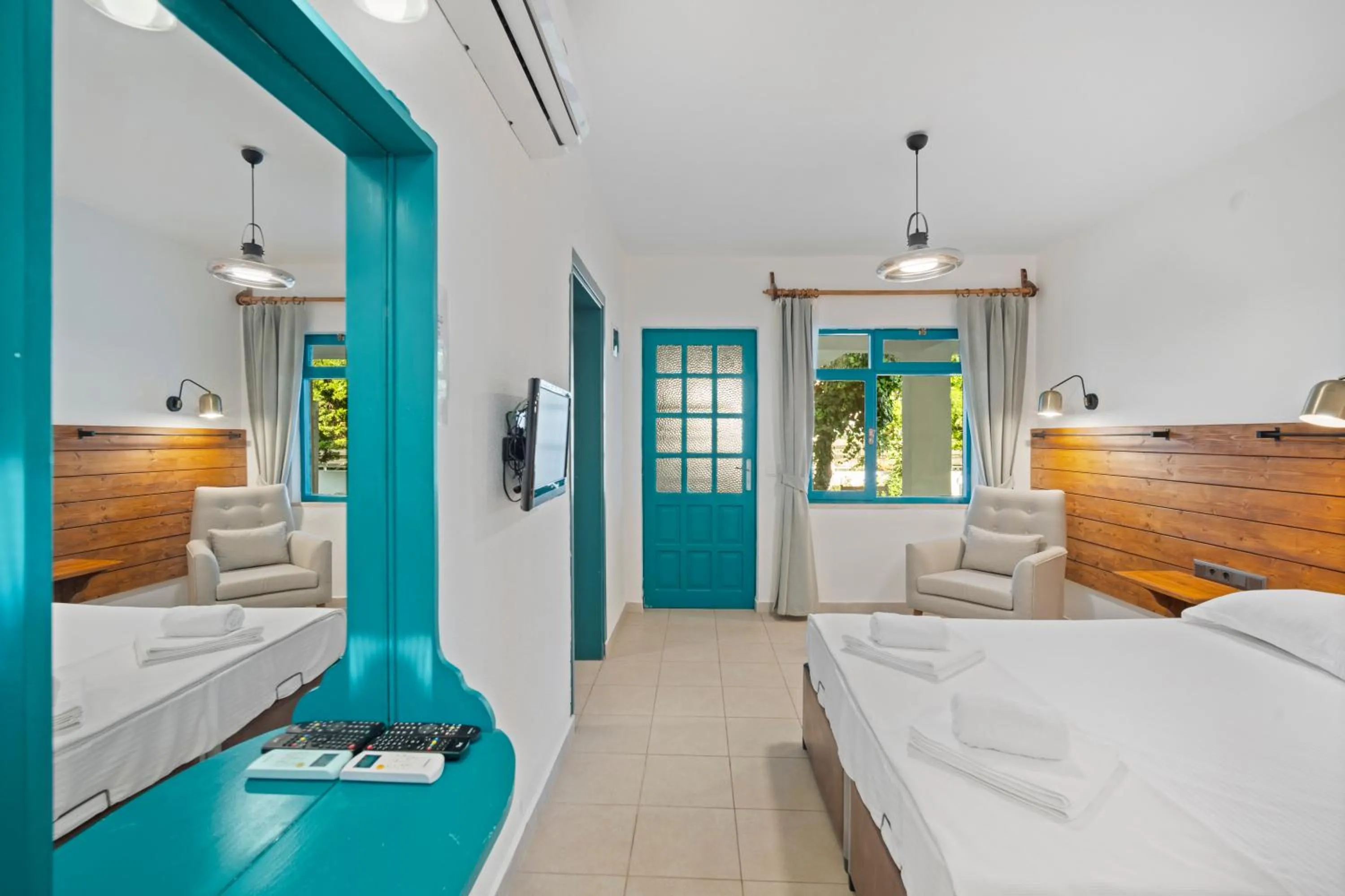 Bed in Avlu Otel Palamutbükü