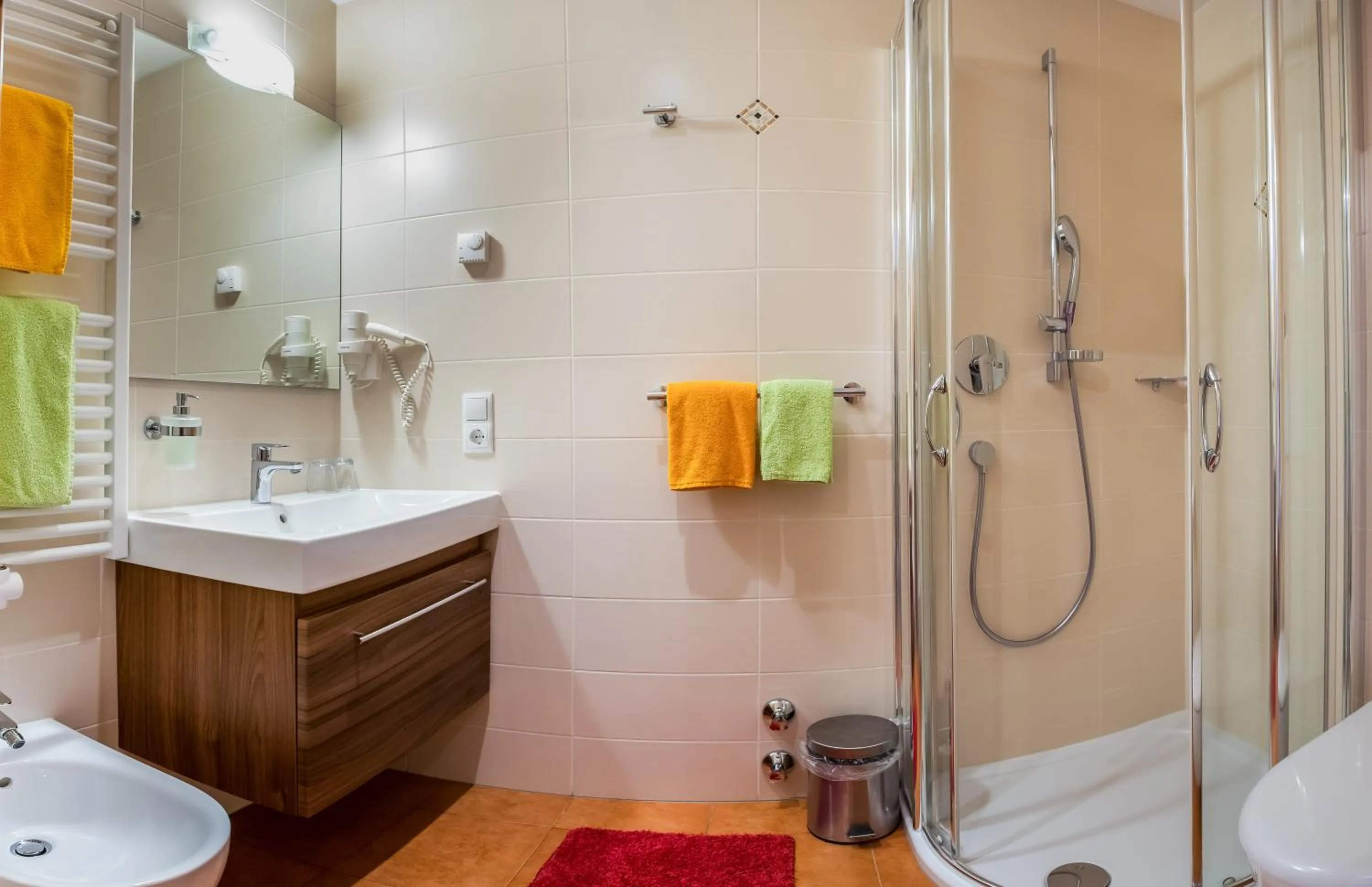 Shower in Hotel Restaurant Rosmarie