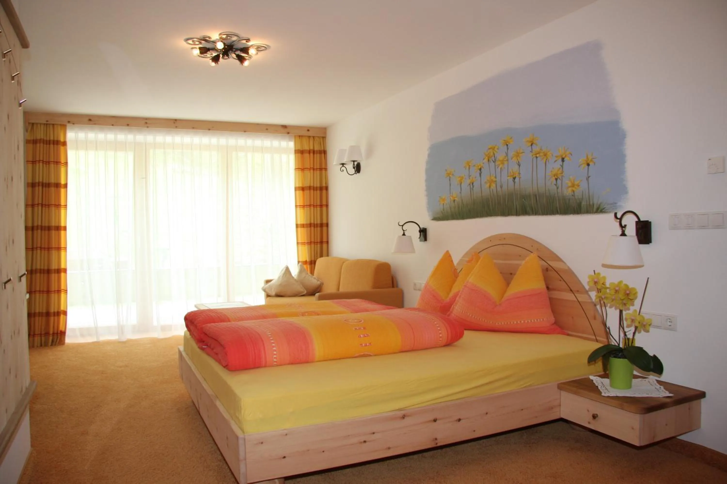 Bed in Hotel Restaurant Rosmarie